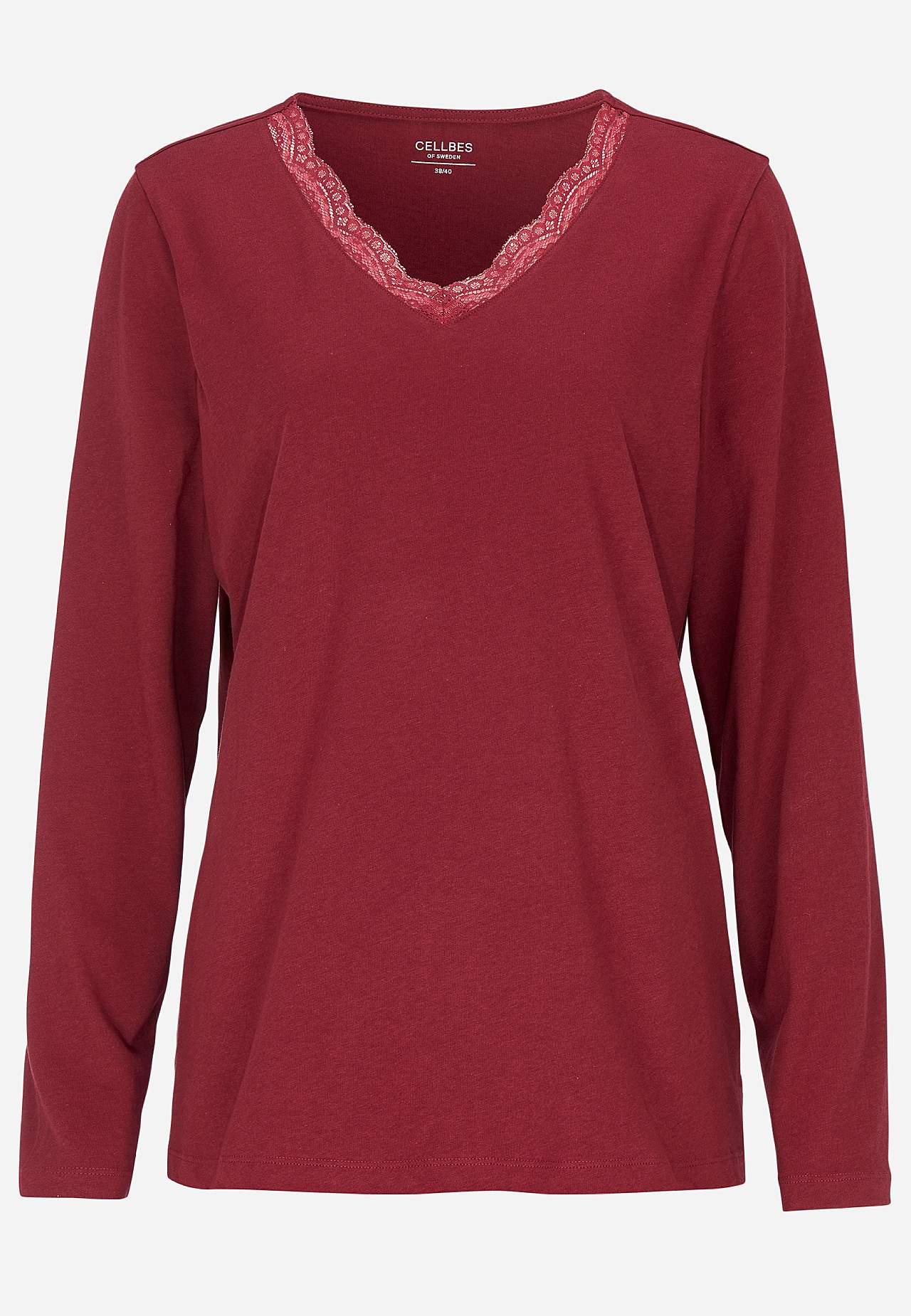 Tvådelad pyjamas med spetskant