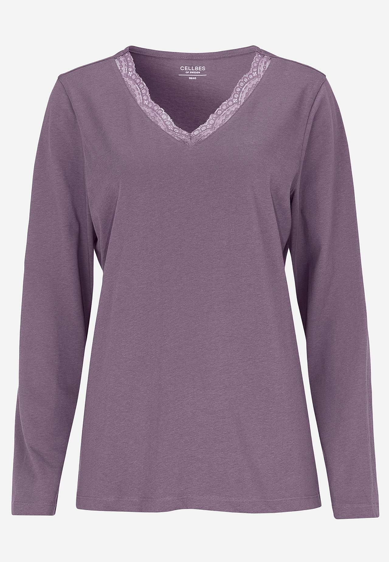 Tvådelad pyjamas med spetskant