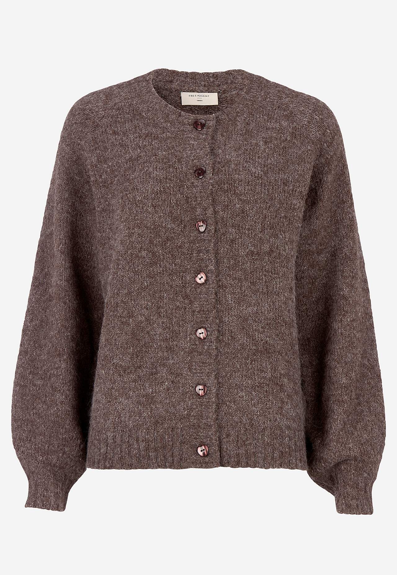 Stickad, mjuk cardigan