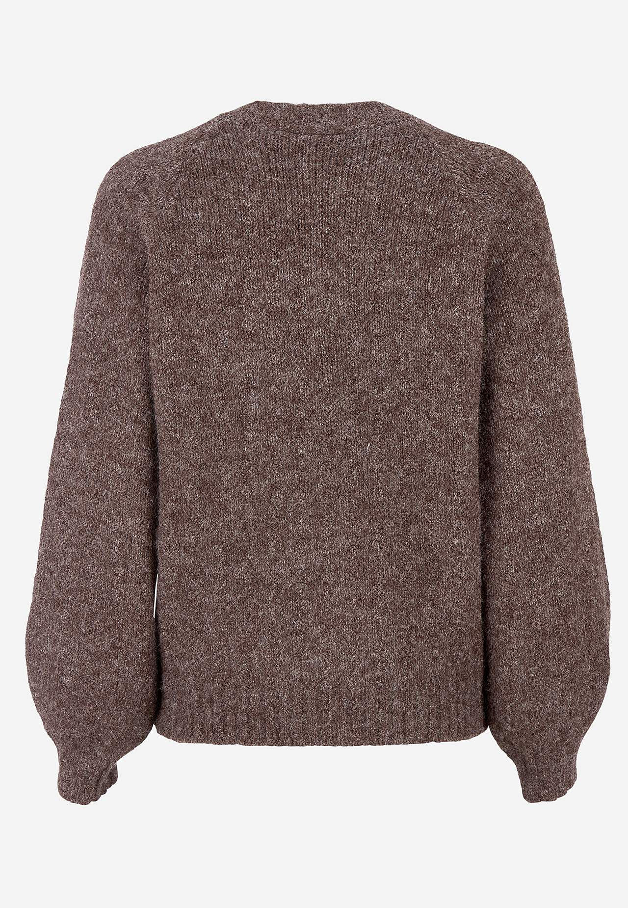 Stickad, mjuk cardigan