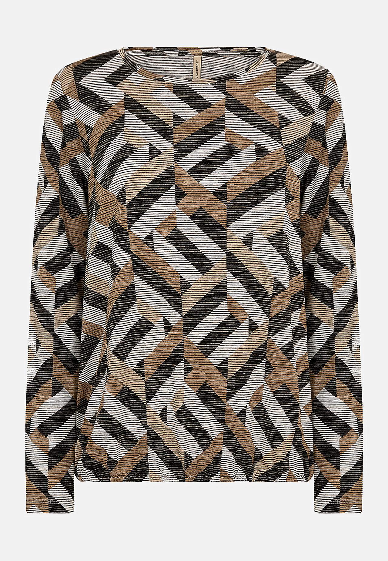 Långärmad trikåtopp