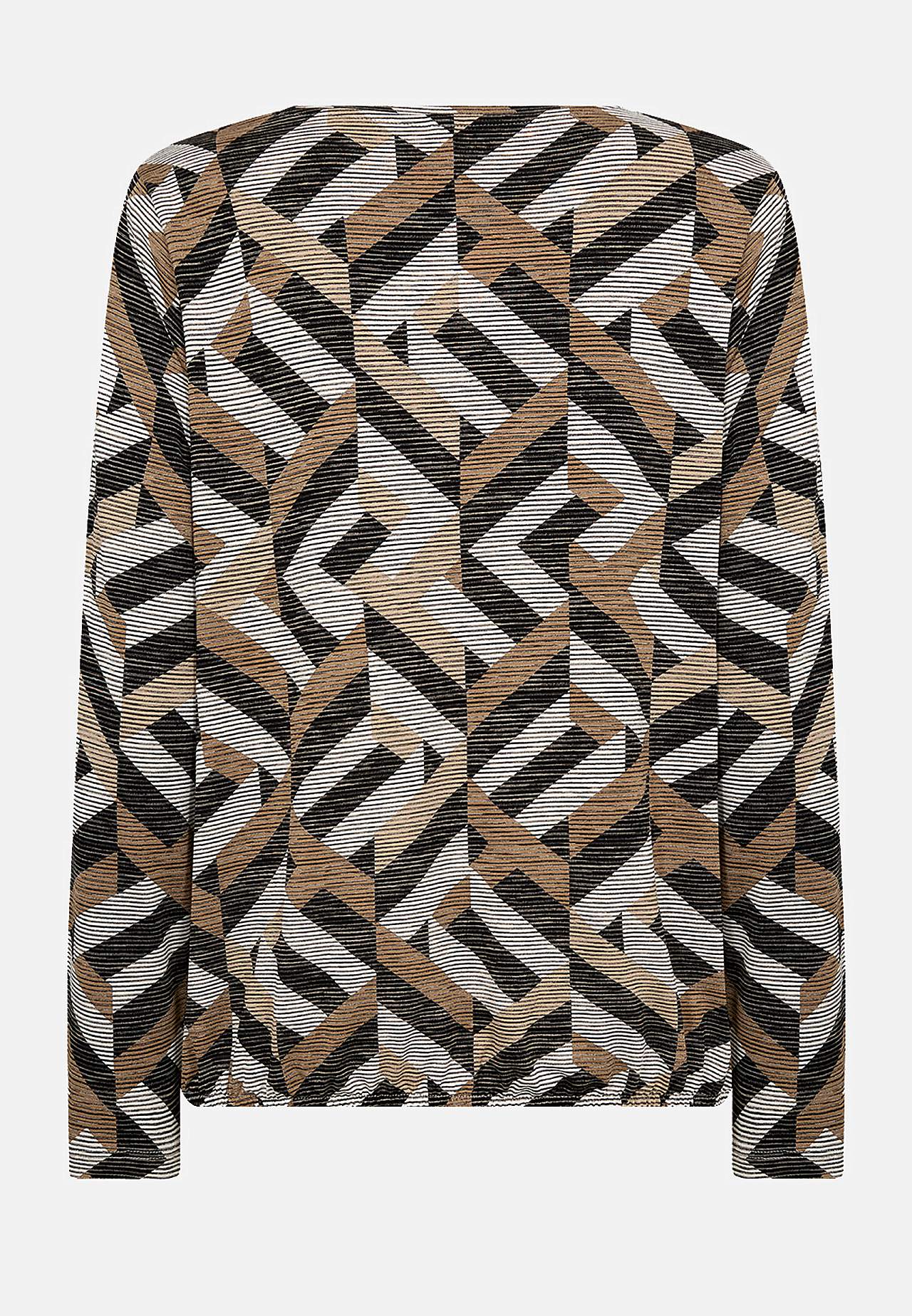 Långärmad trikåtopp