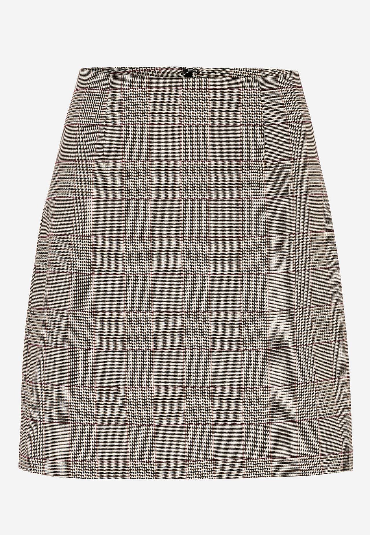 Pepitarutig, vävd kjol