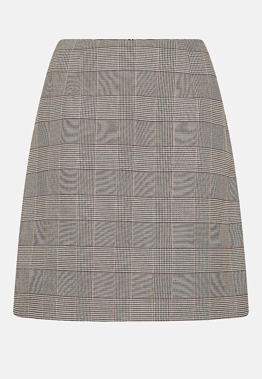 Pepitarutig, vävd kjol