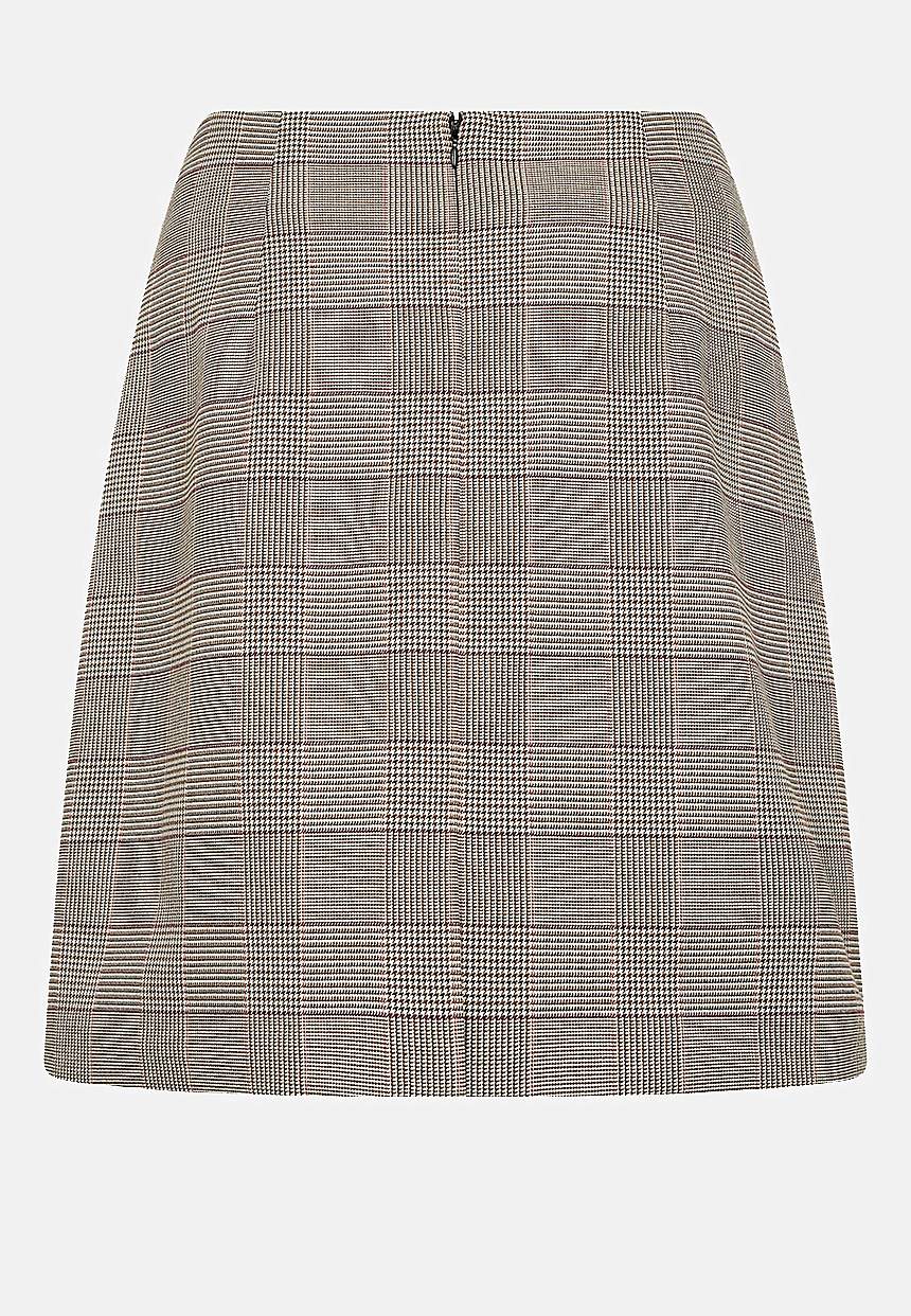 Pepitarutig, vävd kjol