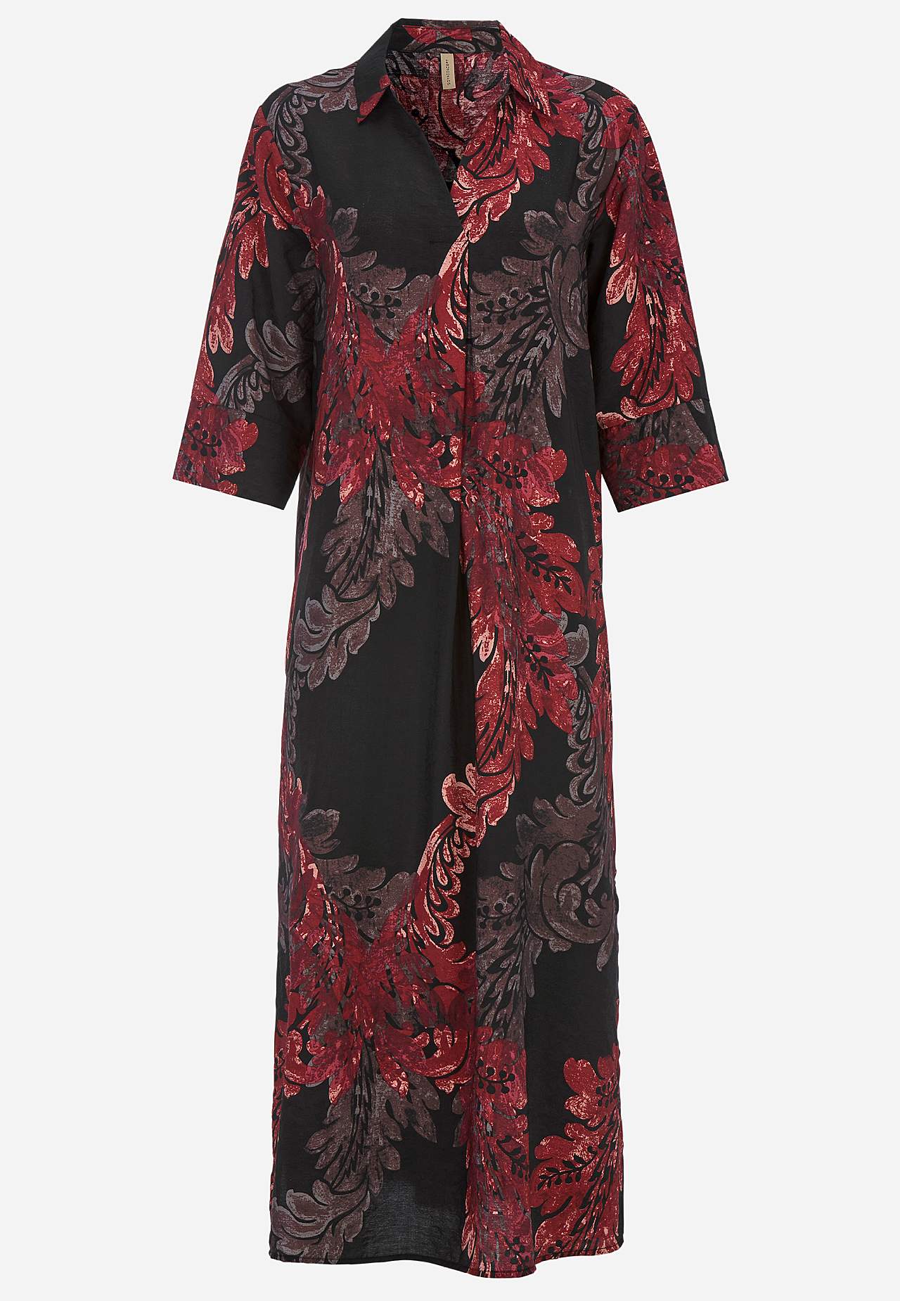 Vävd, mönstrad klänning