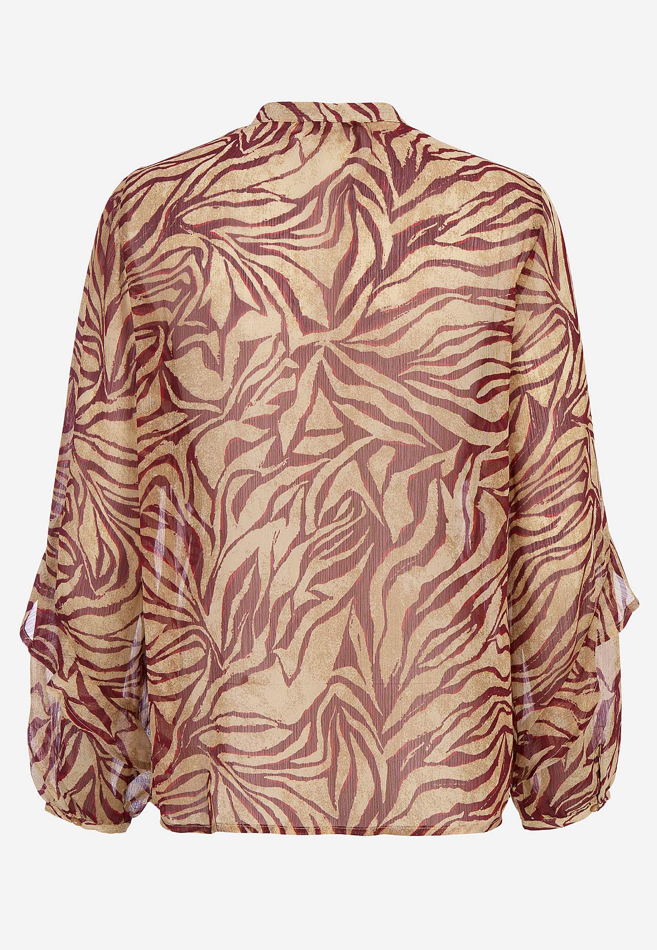 Skir blus med volanger