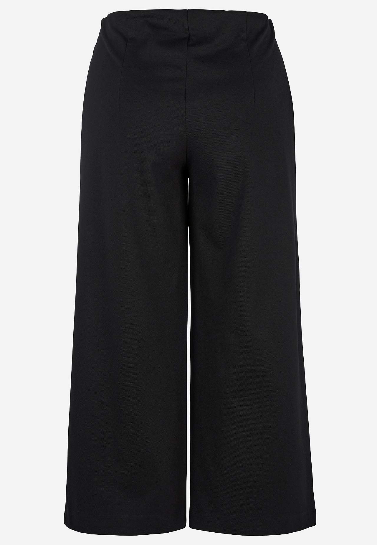 Stretchig, elegant byxa med vida ben