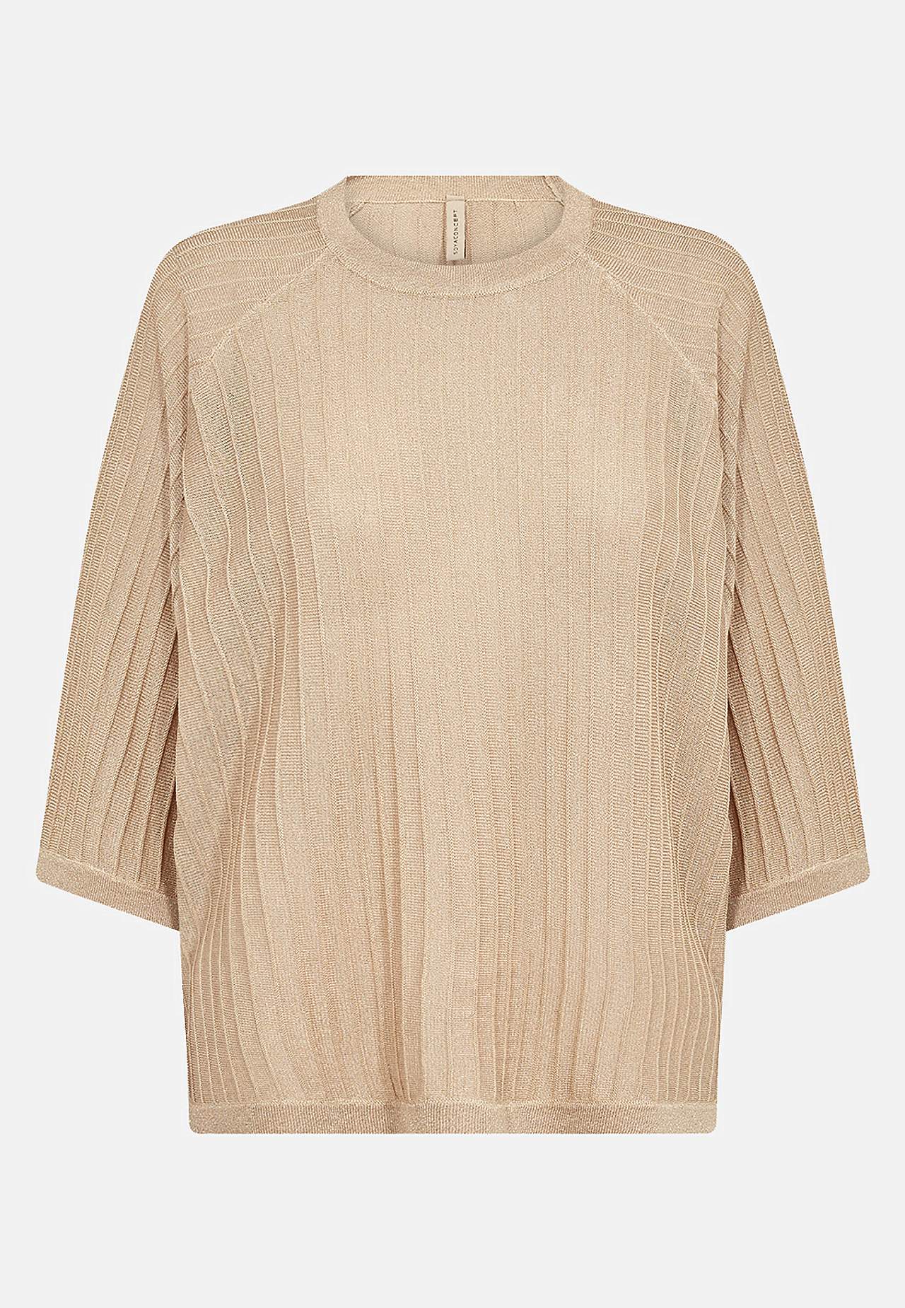 Finstickad tröja med glittertrådar