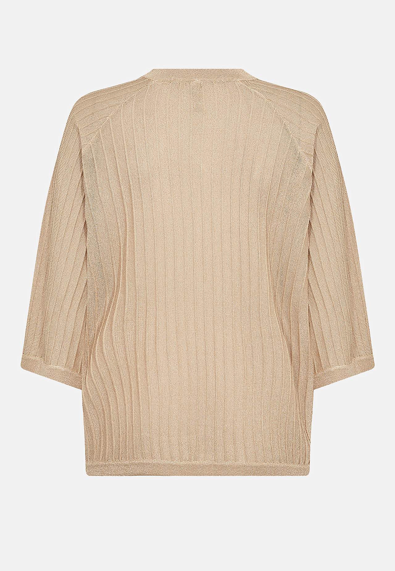 Finstickad tröja med glittertrådar