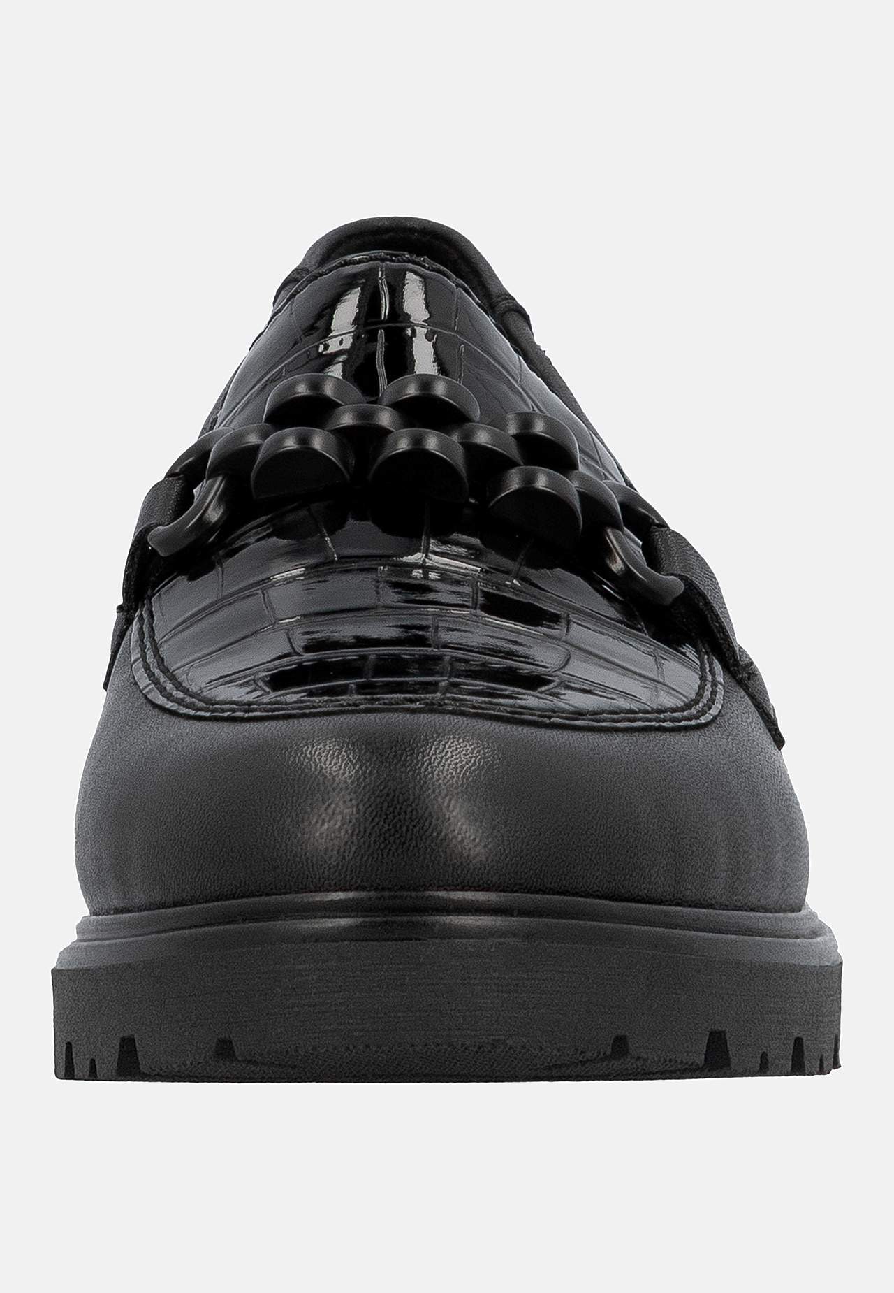 Loafer med svart metallspänne