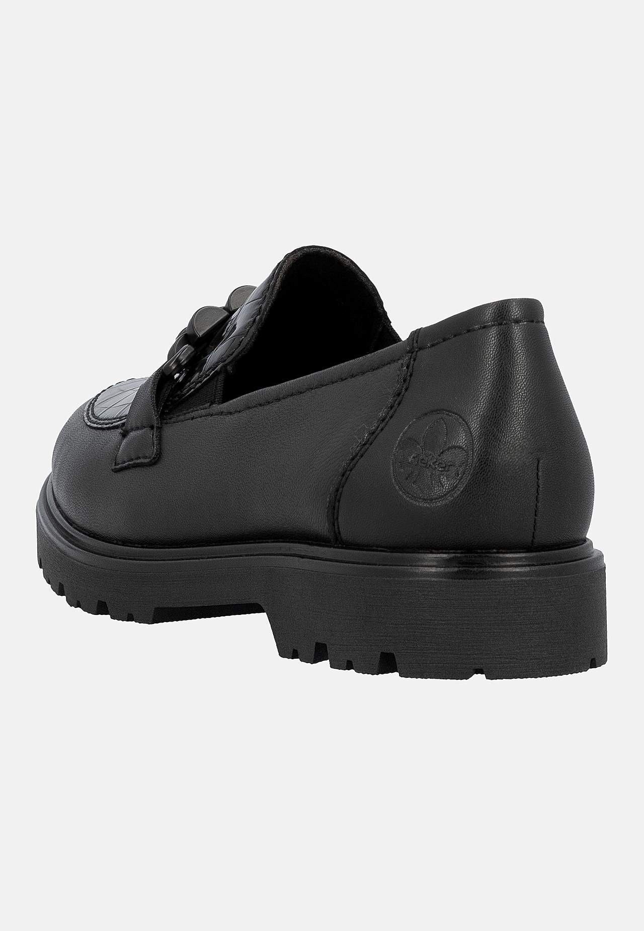 Loafer med svart metallspänne