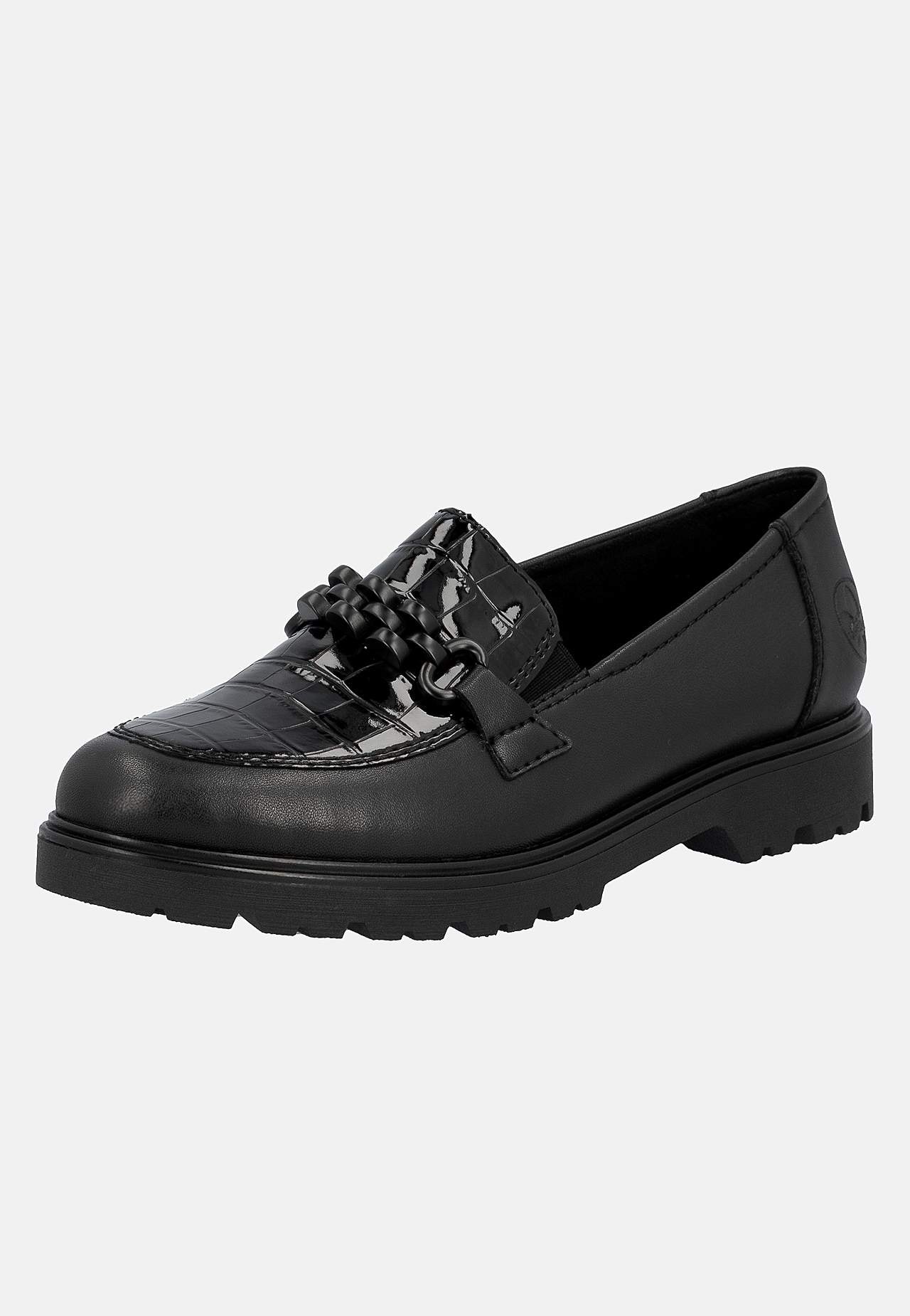 Loafer med svart metallspänne