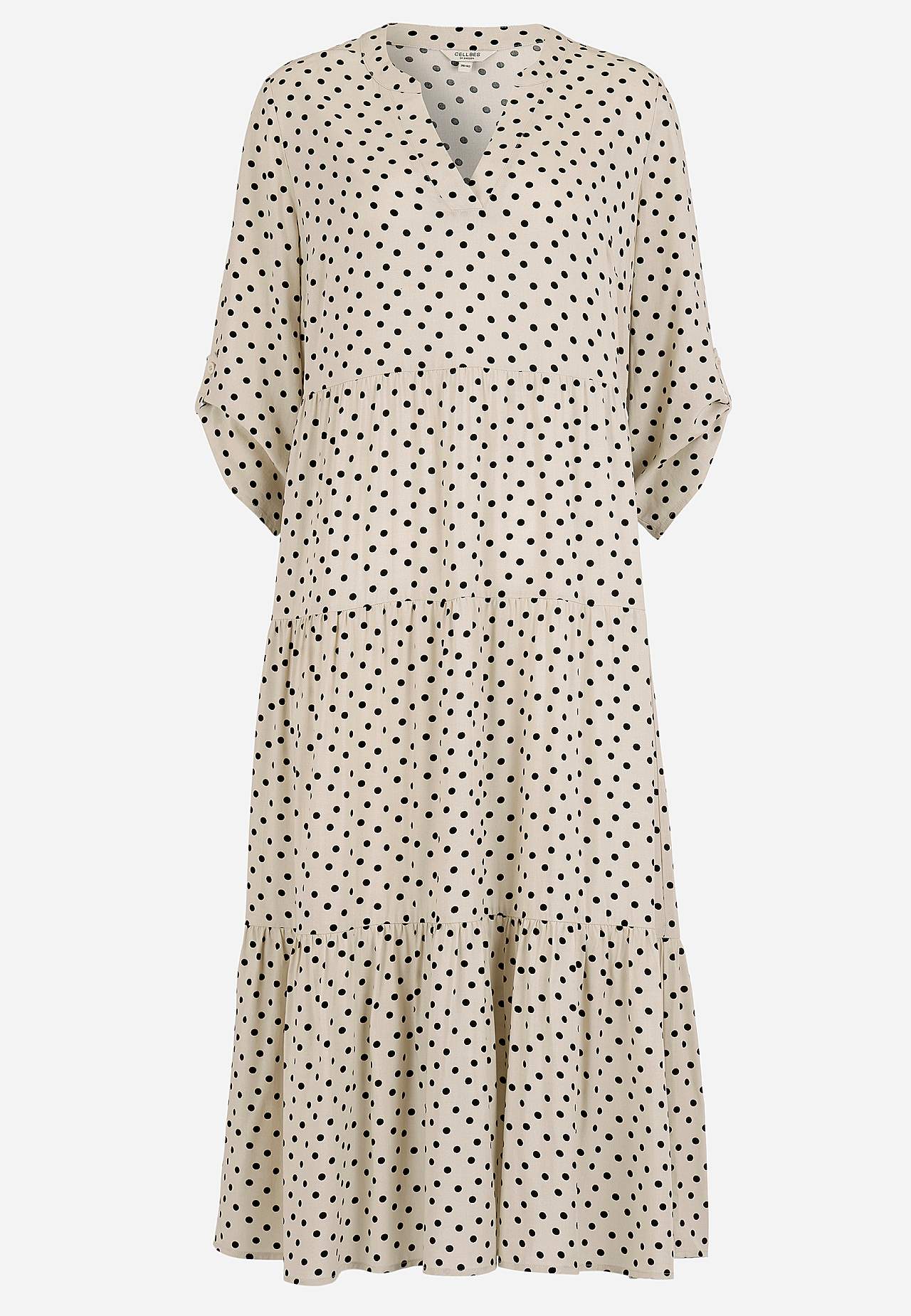 Klänning med volanger