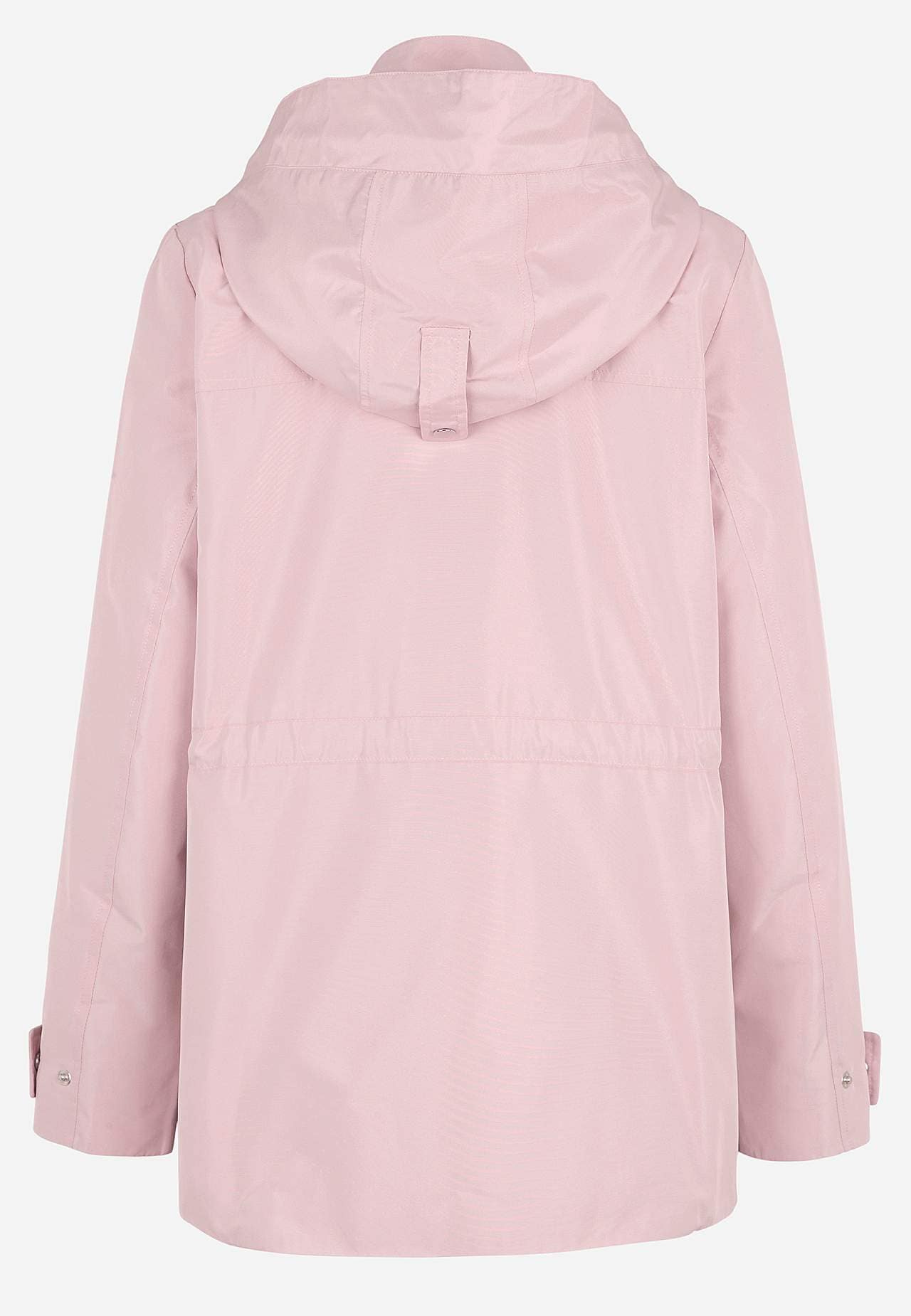 Fodrad jacka med avtagbar huva