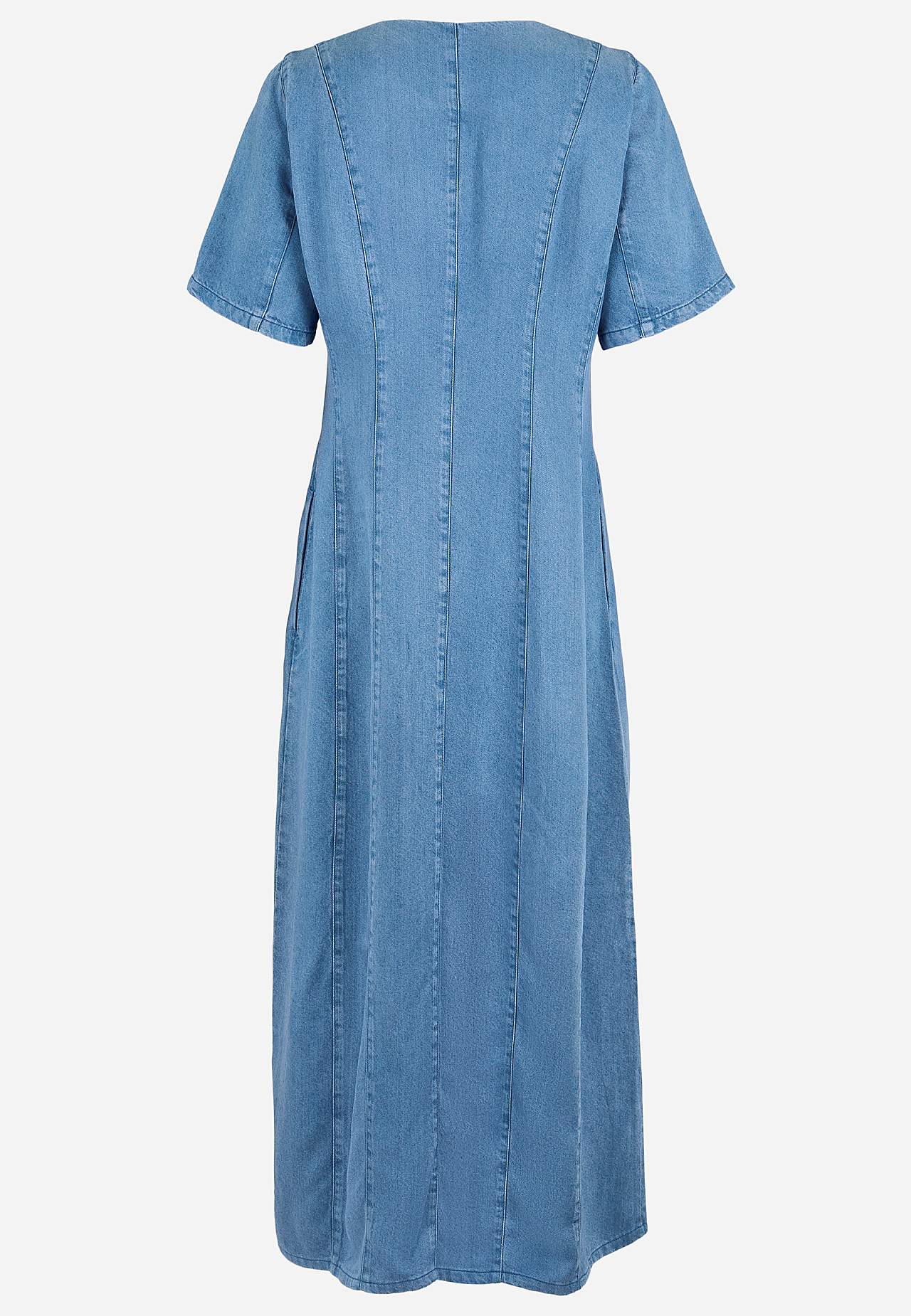 Supermjuk Premium jeansklänning med knappar