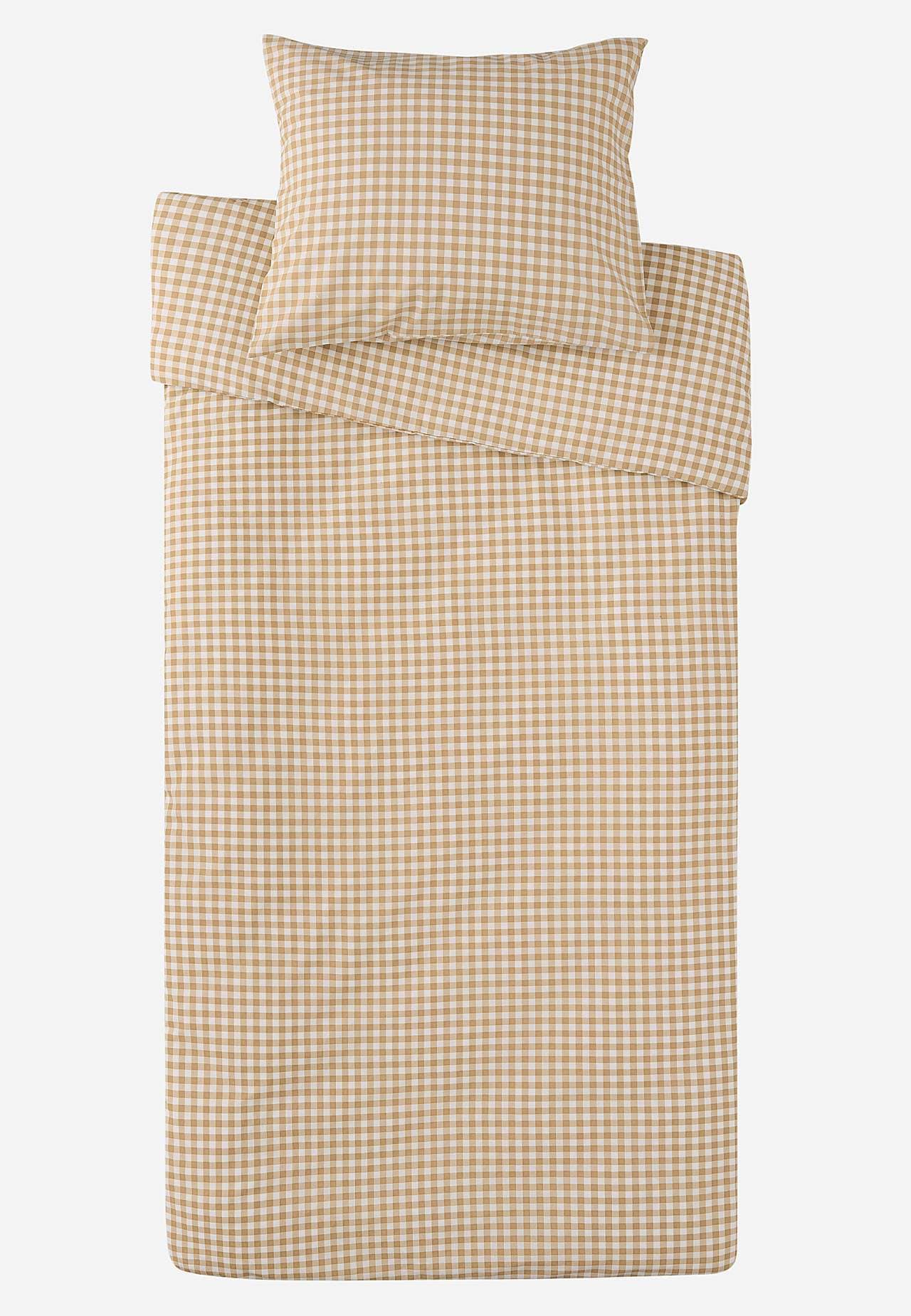 Smårutigt påslakanset 150x210 cm