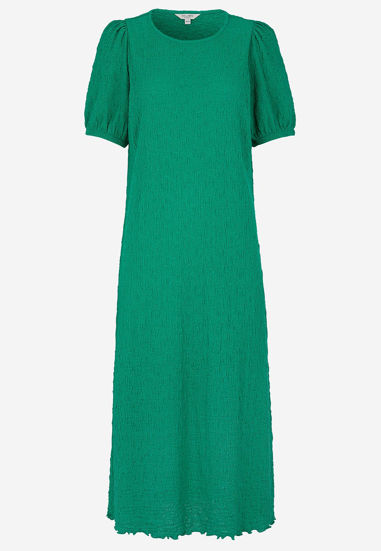 Trikåklänning med struktur