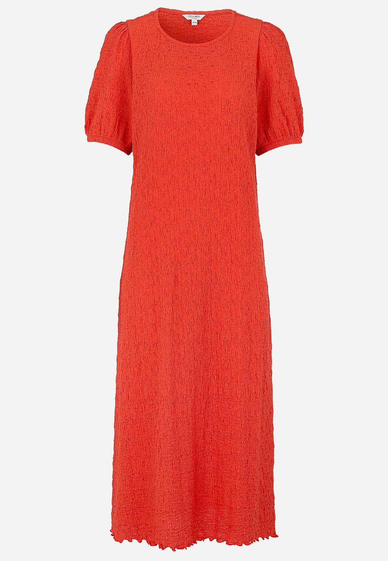 Trikåklänning med struktur