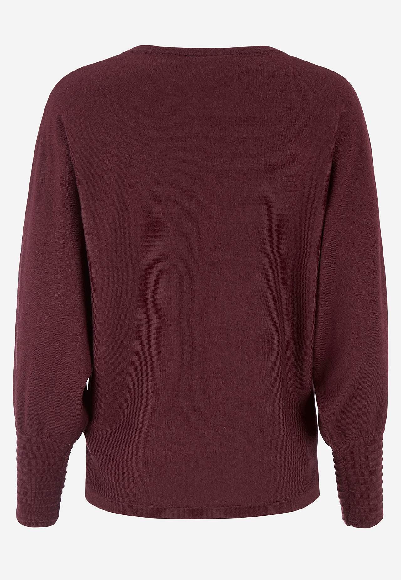 Finstickad tröja med pingvinärmar