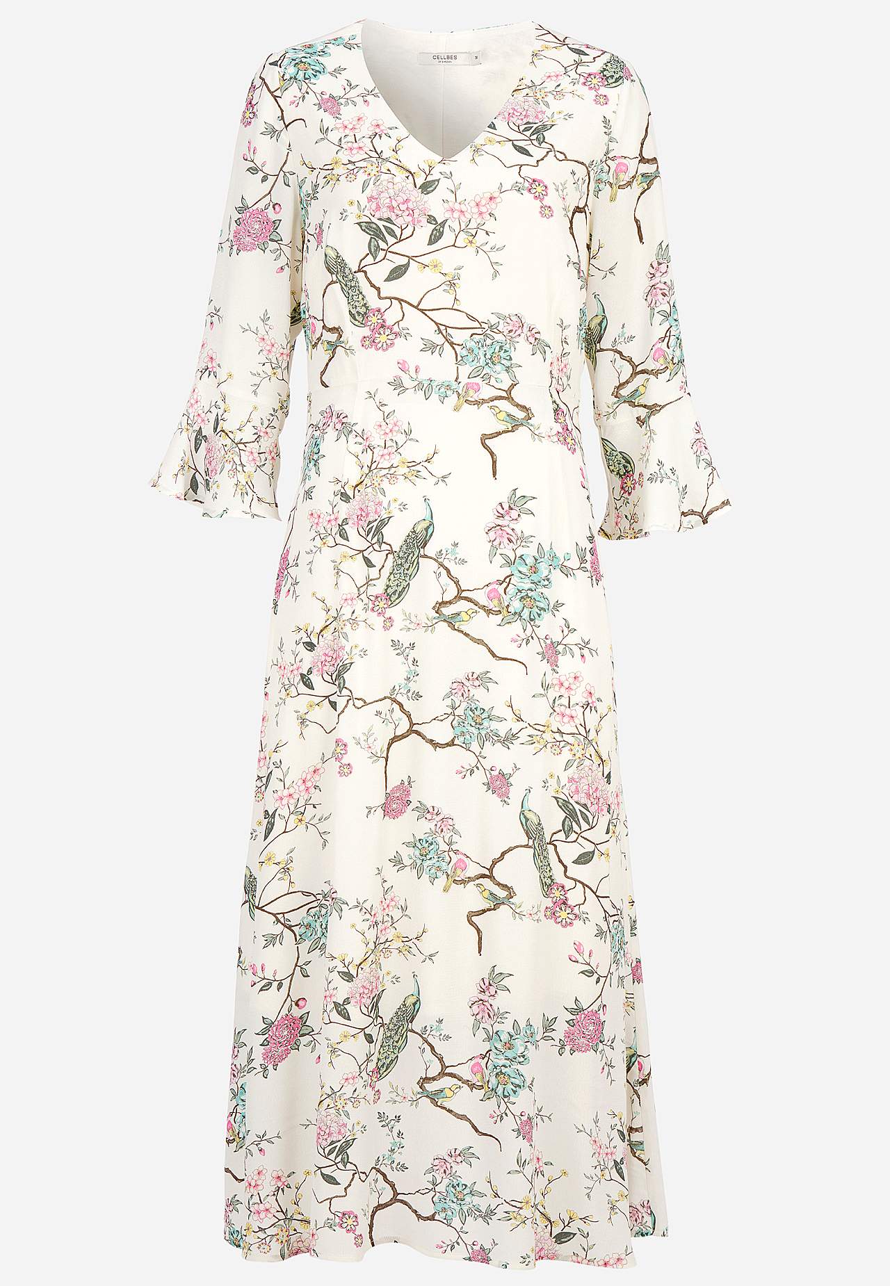 Klänning med volangärm