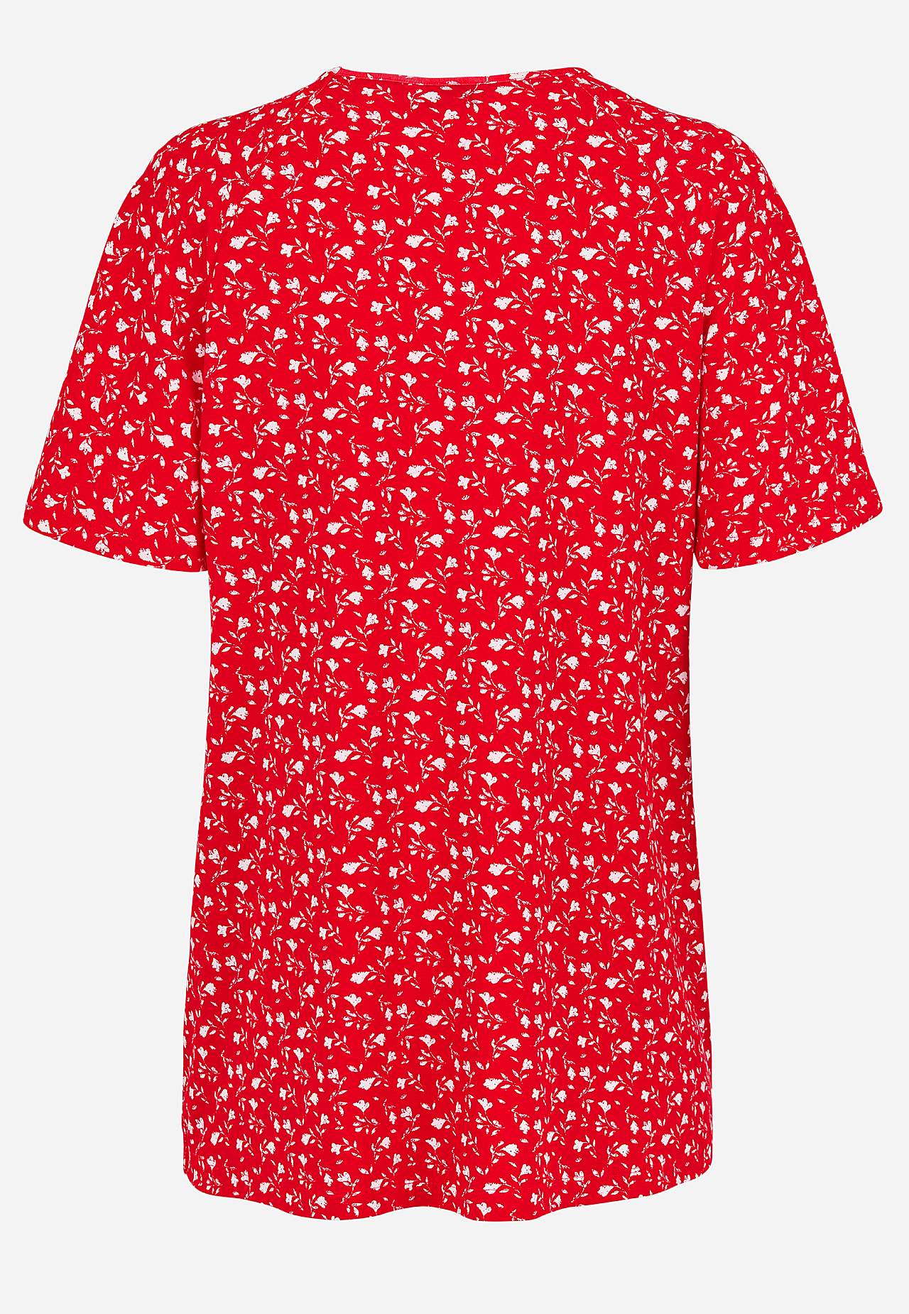 Blommönstrad trikåtunika