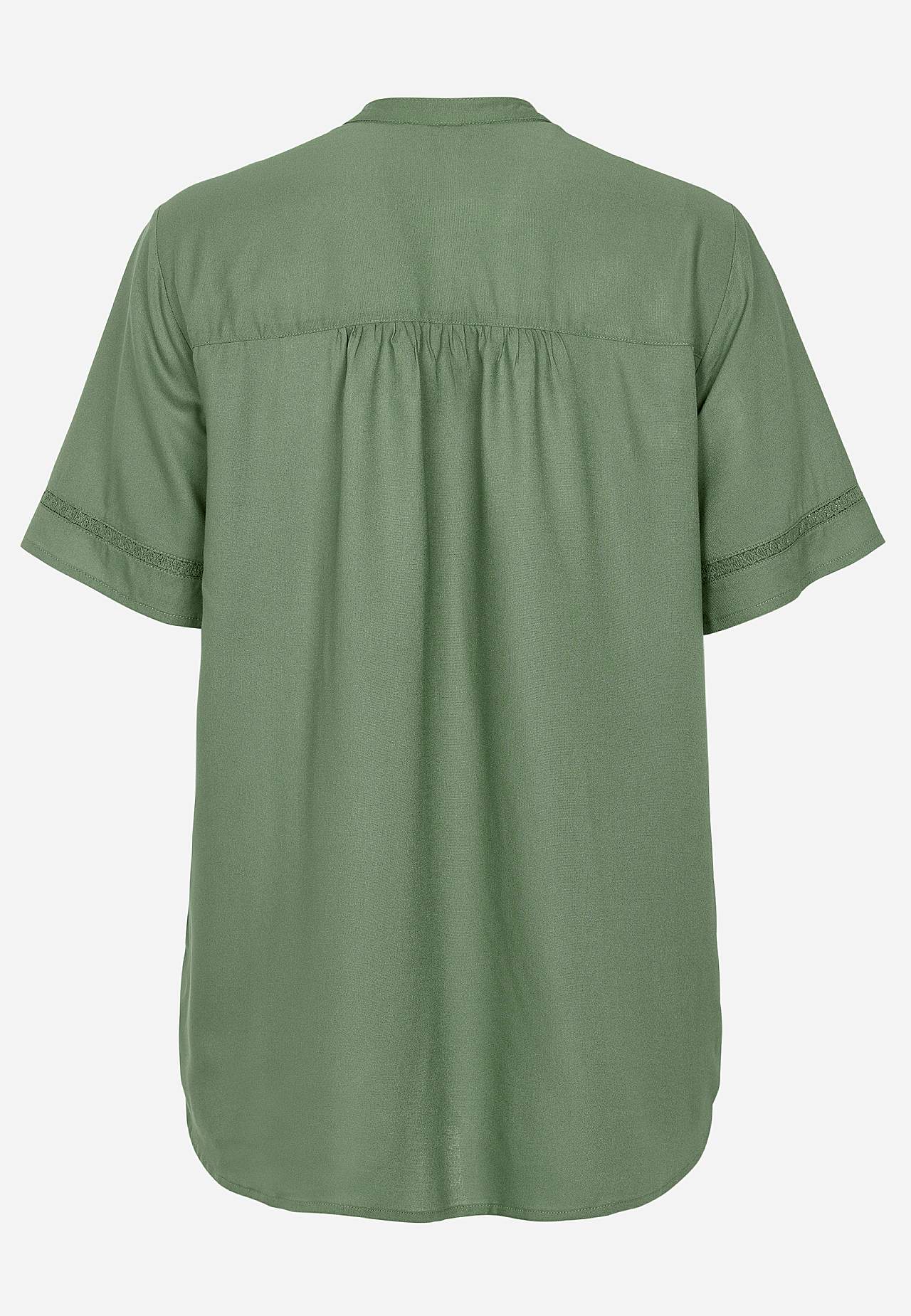 Vävd tunika med spetsdetaljer