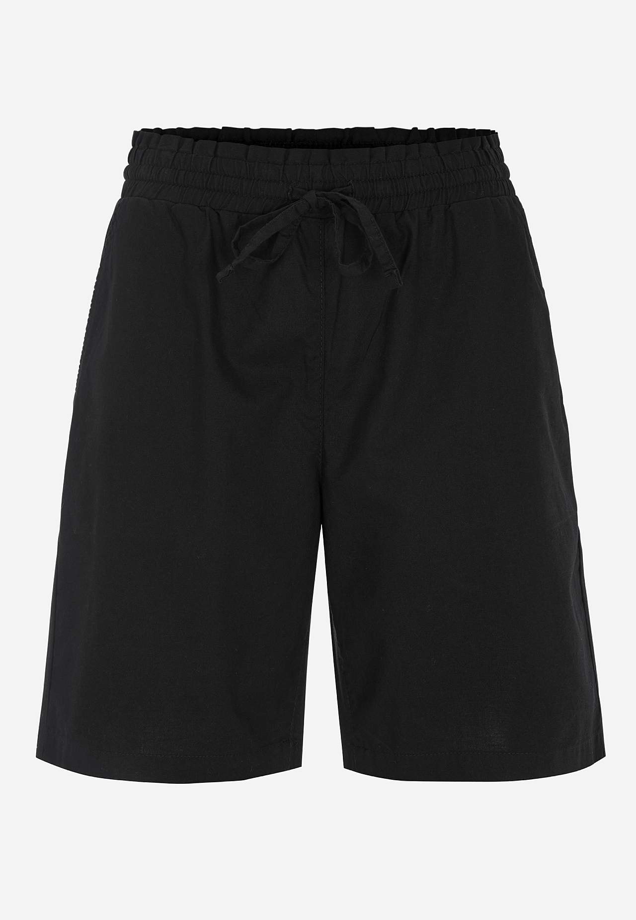 Shorts i tvättad bomull