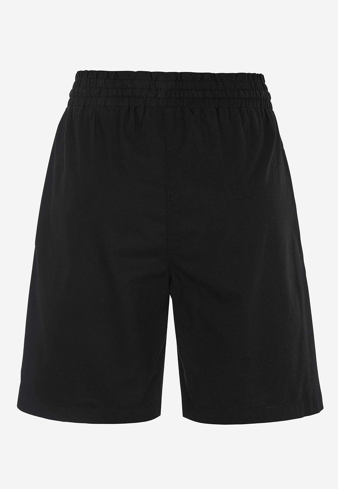 Shorts i tvättad bomull