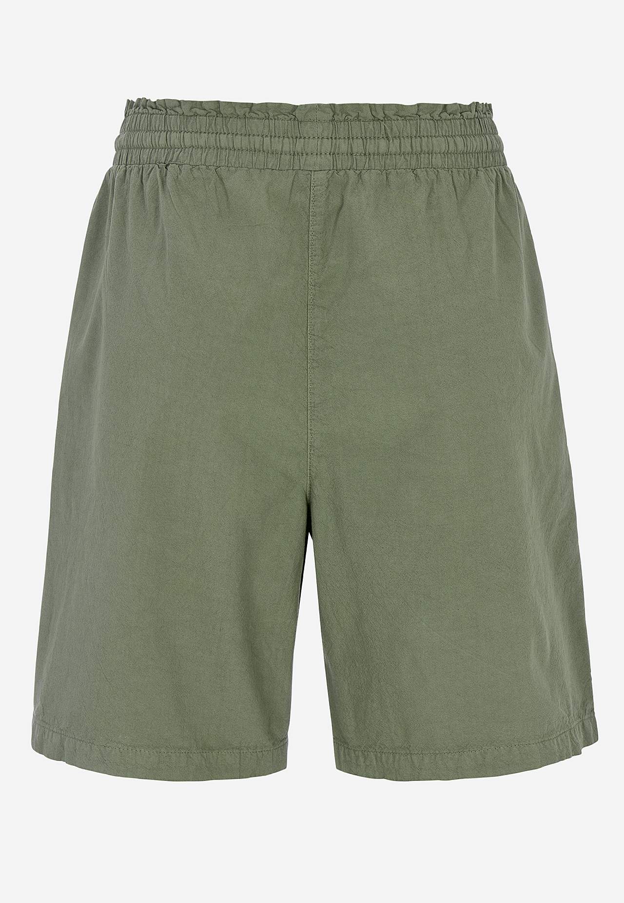 Shorts i tvättad bomull