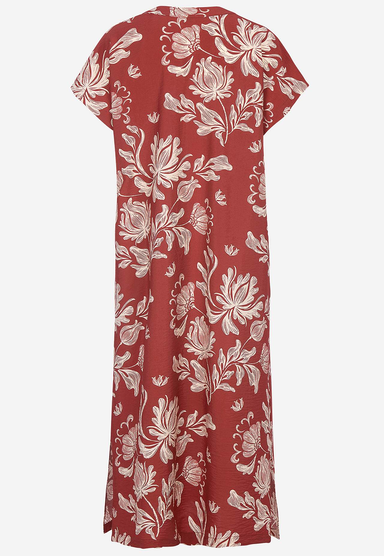 Mönstrad klänning med fickor