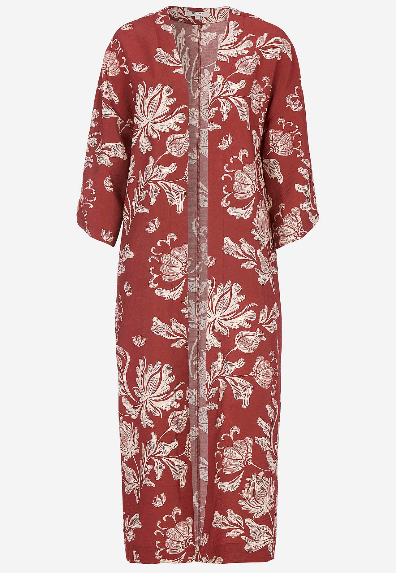 Öppen kaftan med fickor