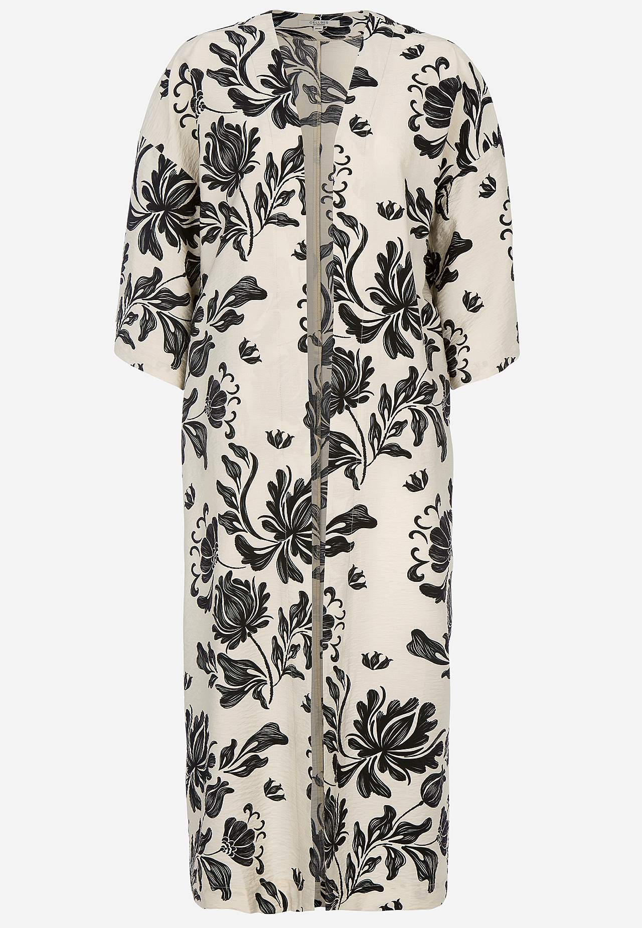 Öppen kaftan med fickor