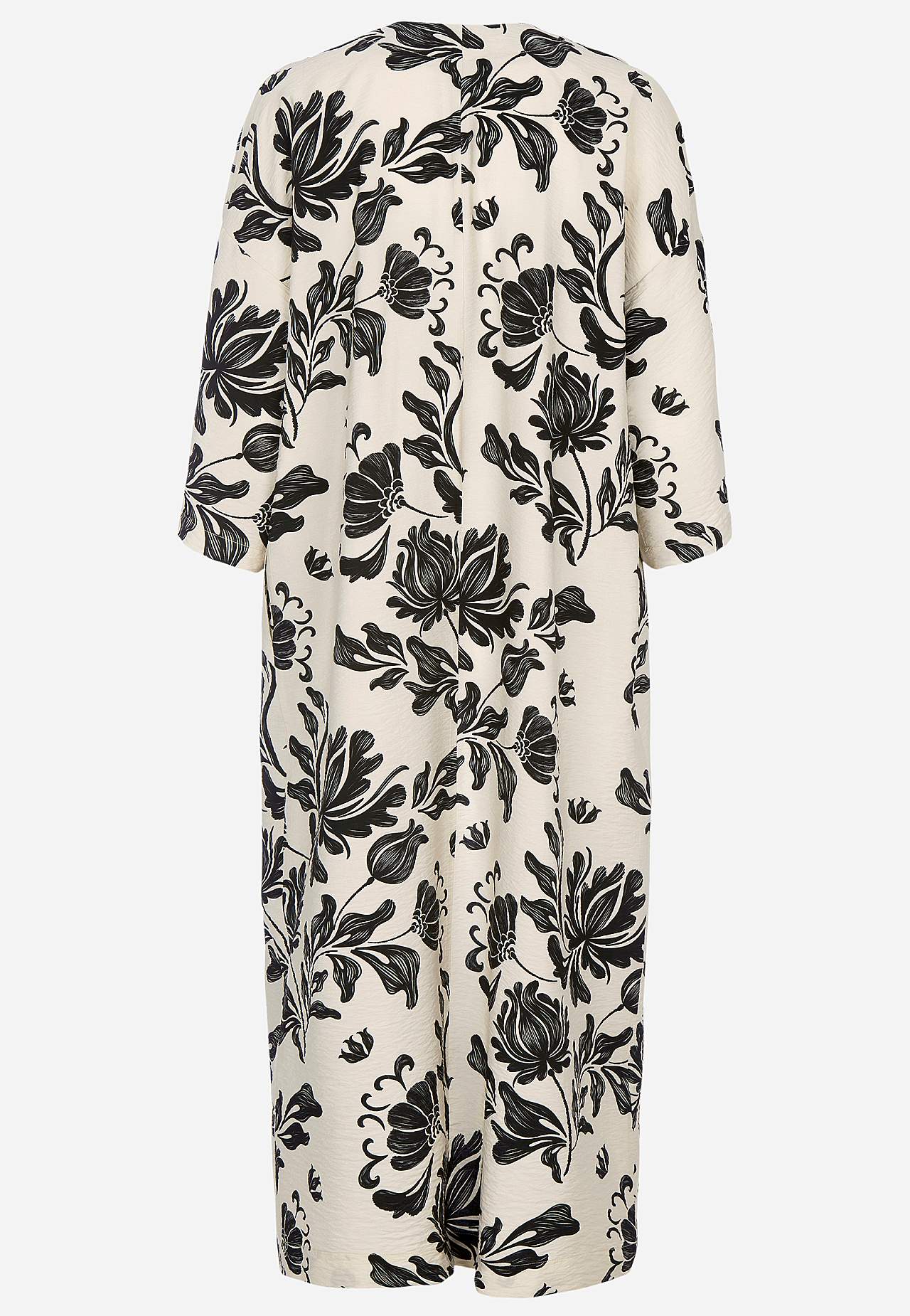Öppen kaftan med fickor