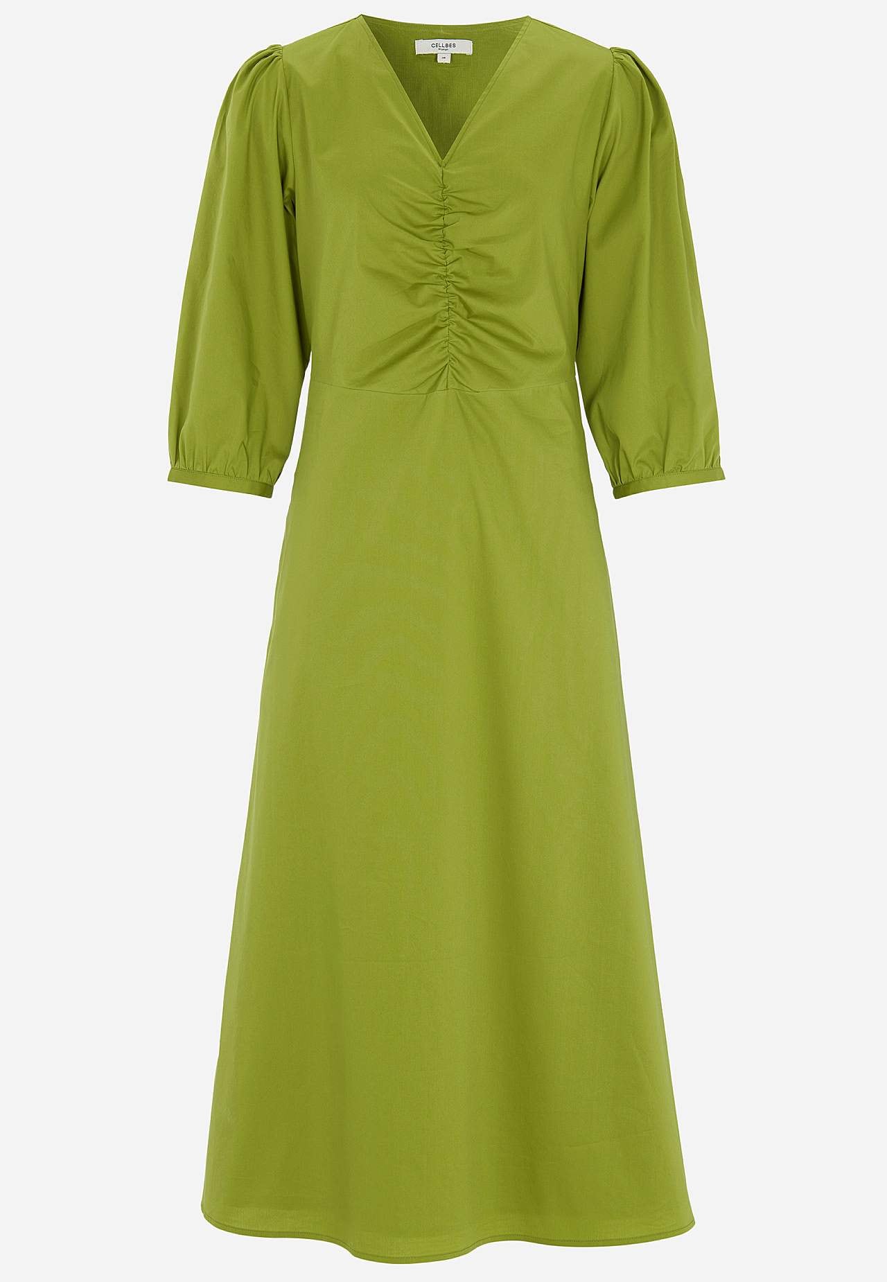 Klänning i poplin med fickor