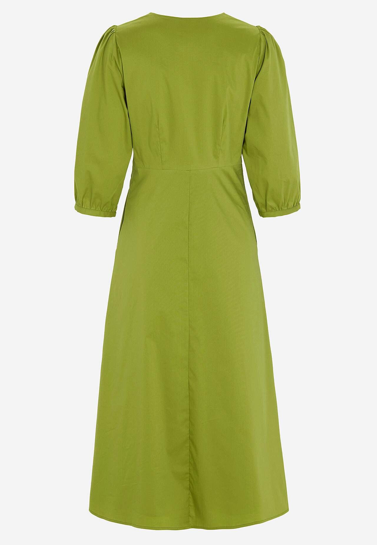 Klänning i poplin med fickor