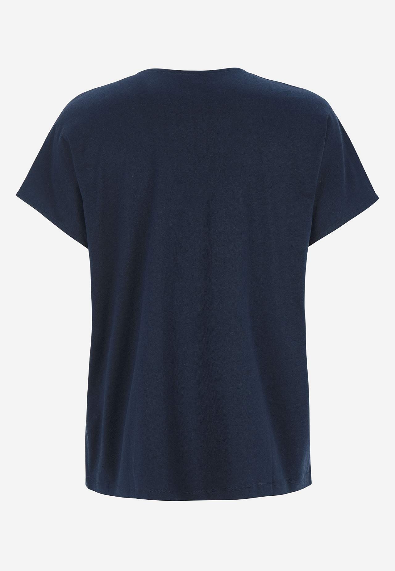 Trikåtopp med korta ärmar