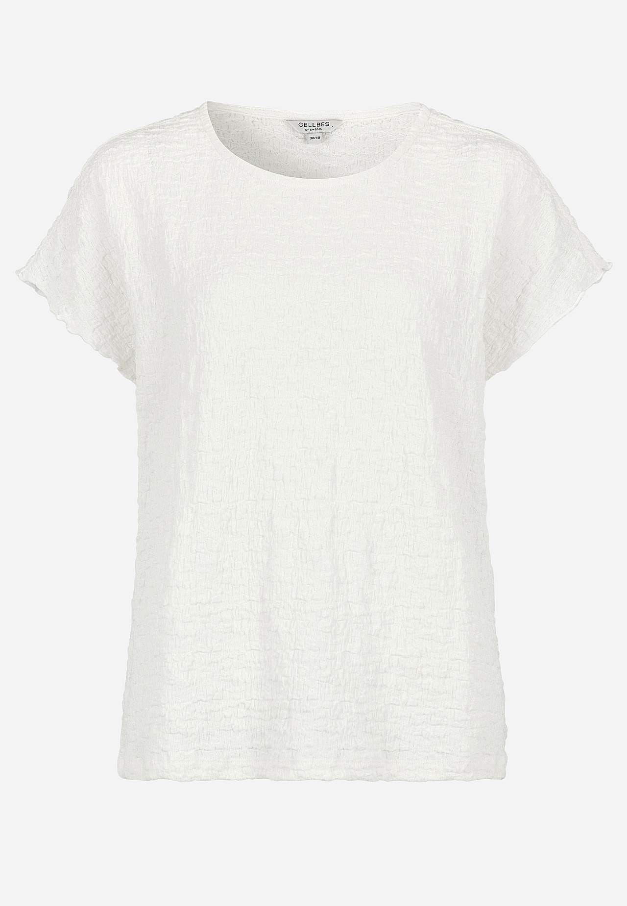 Trikåtopp med struktur