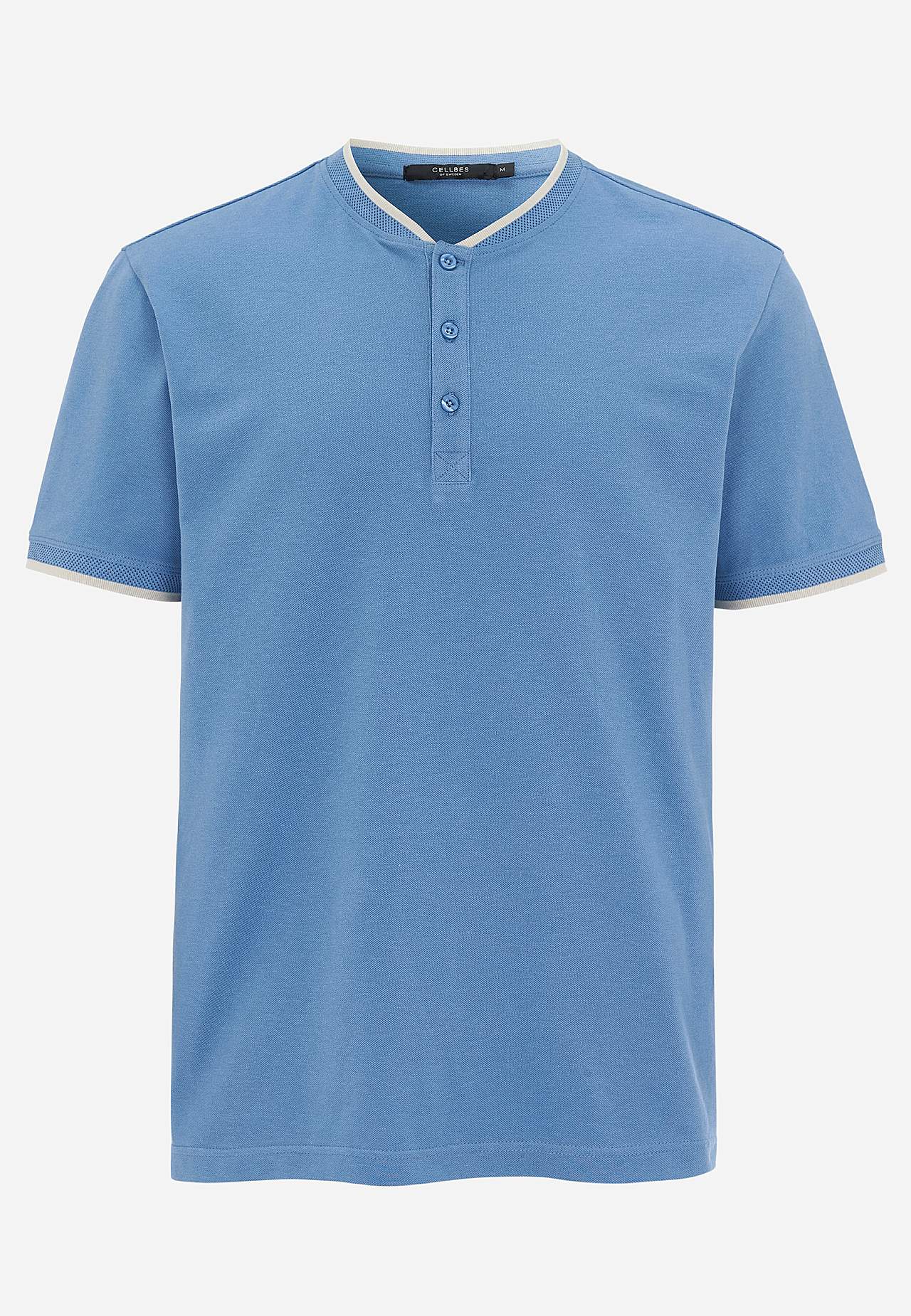 T-shirt med knappslå