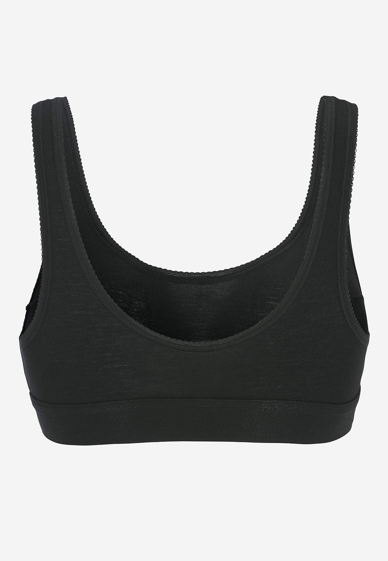 Mjuk bh-topp i bomull Double comfort