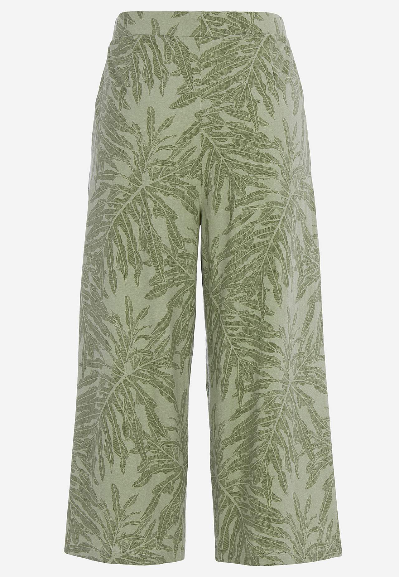 Culottebyxa i ekologisk bomull med fickor