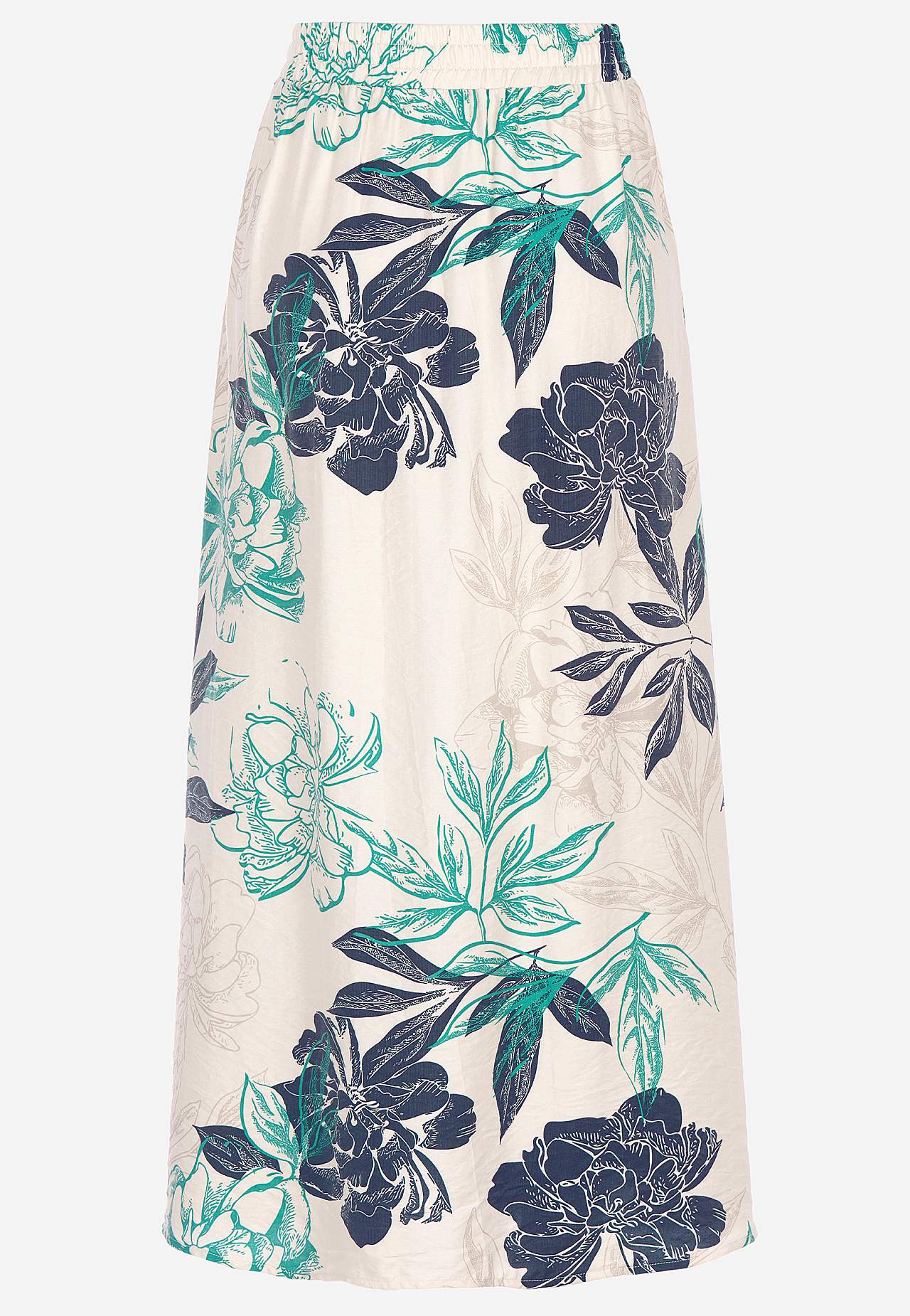 Blommig kjol med fickor