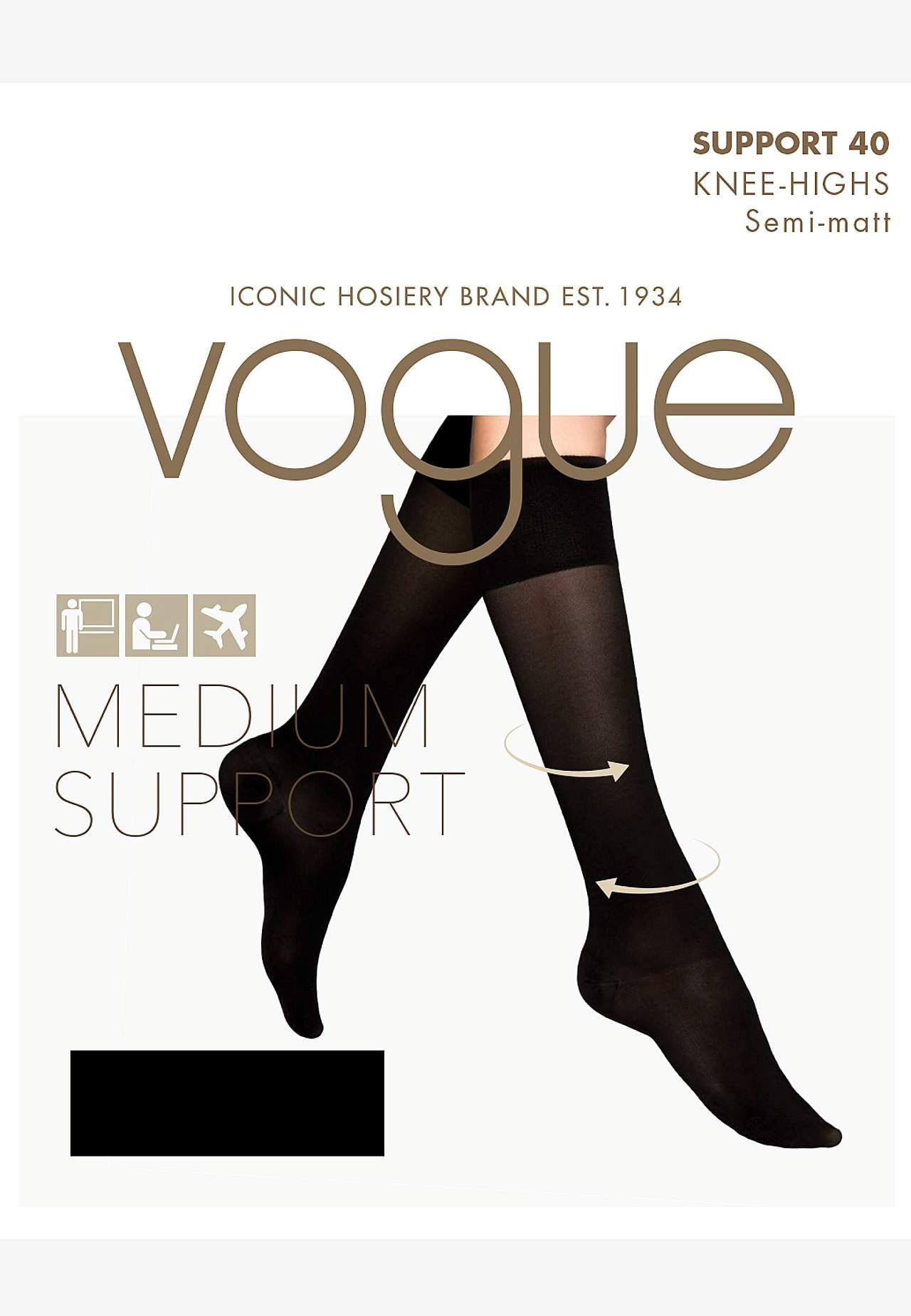 Knästumpor med mediumstöd Support Knee 40 den