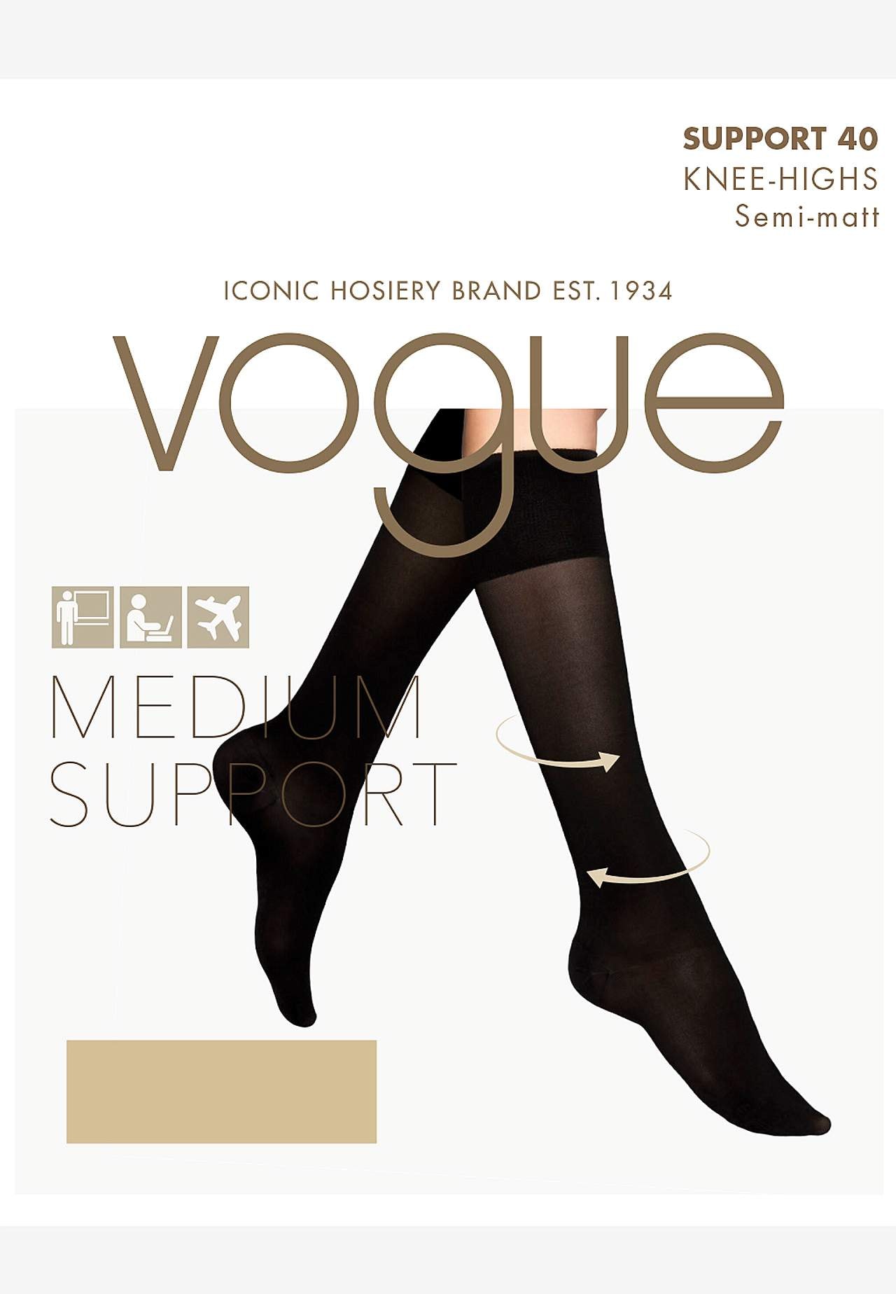 Knästumpor med mediumstöd Support Knee 40 den