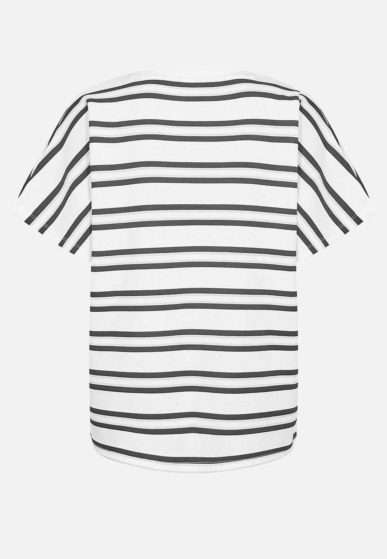 Supermjuk, randig trikåtopp i modalmix