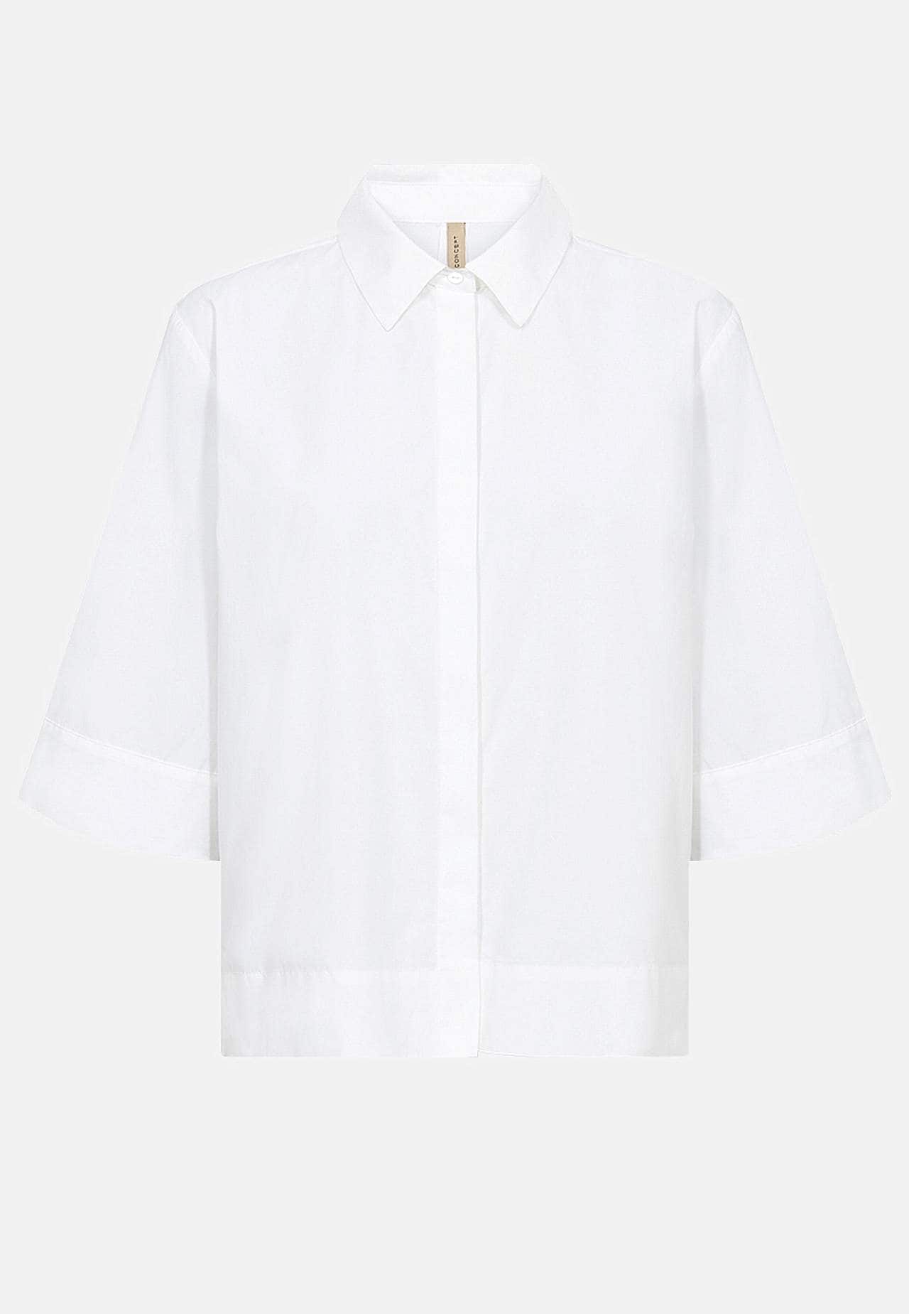 Stilren damskjorta med dolda knappar