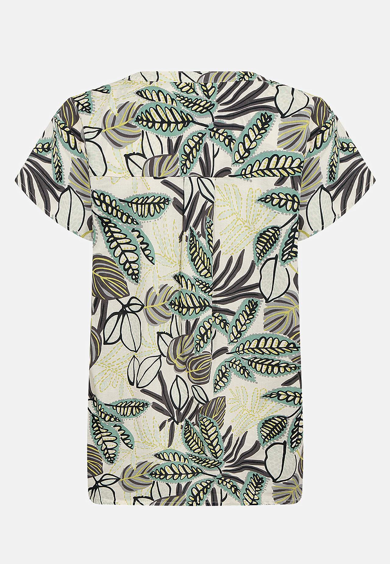 Vävd, mönstrad bomullsblus