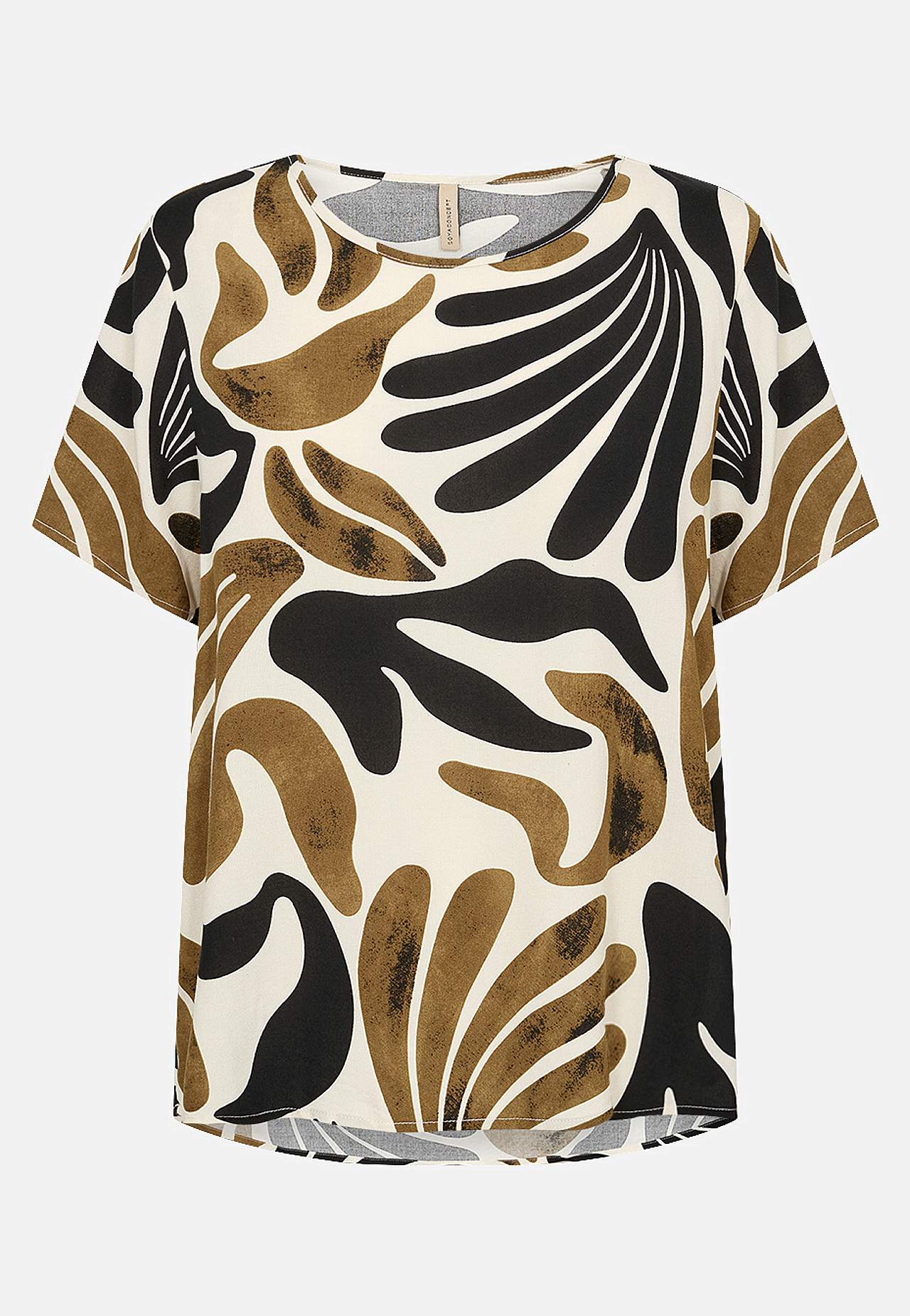 Vävd, mönstrad viskosblus