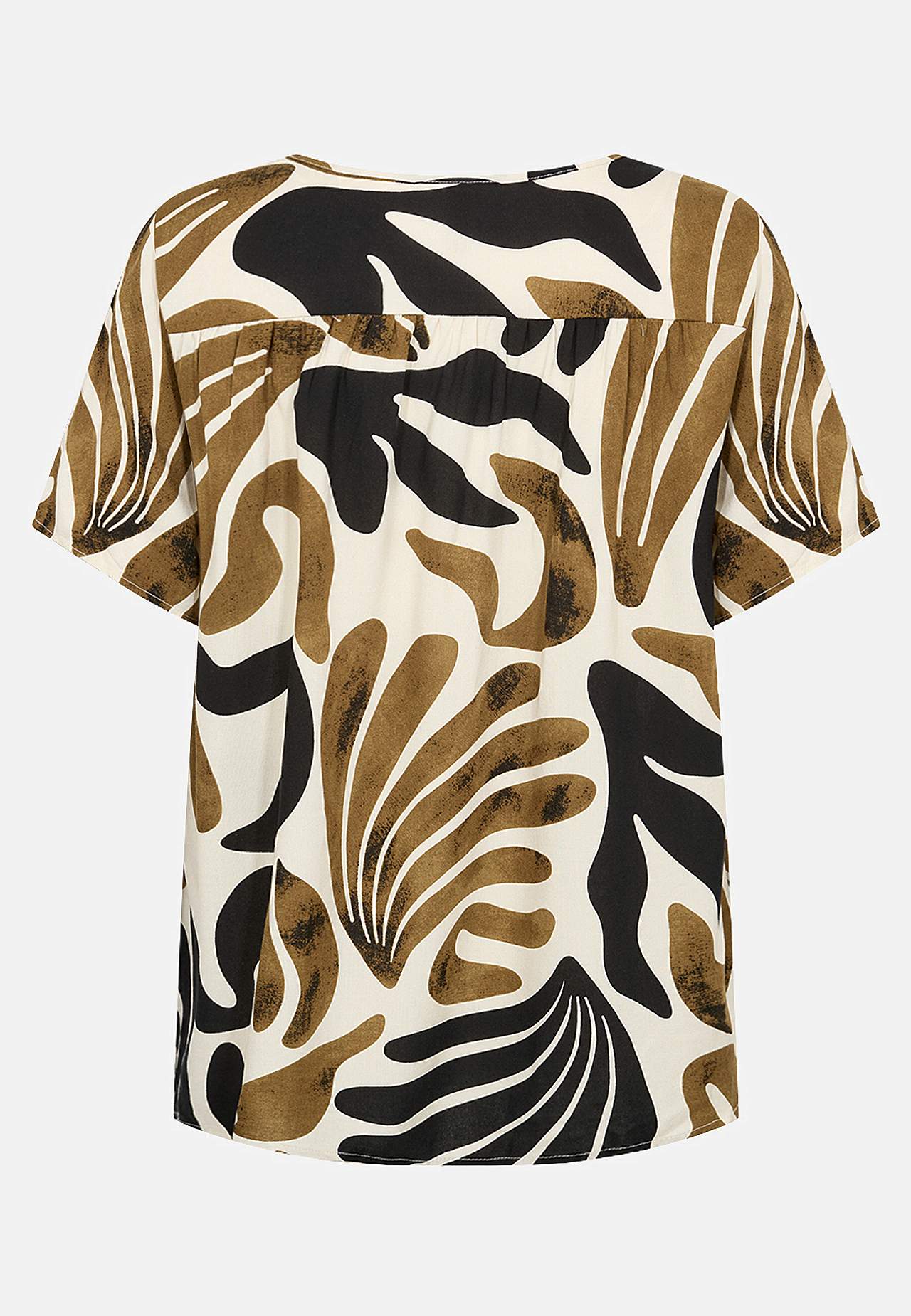 Vävd, mönstrad viskosblus