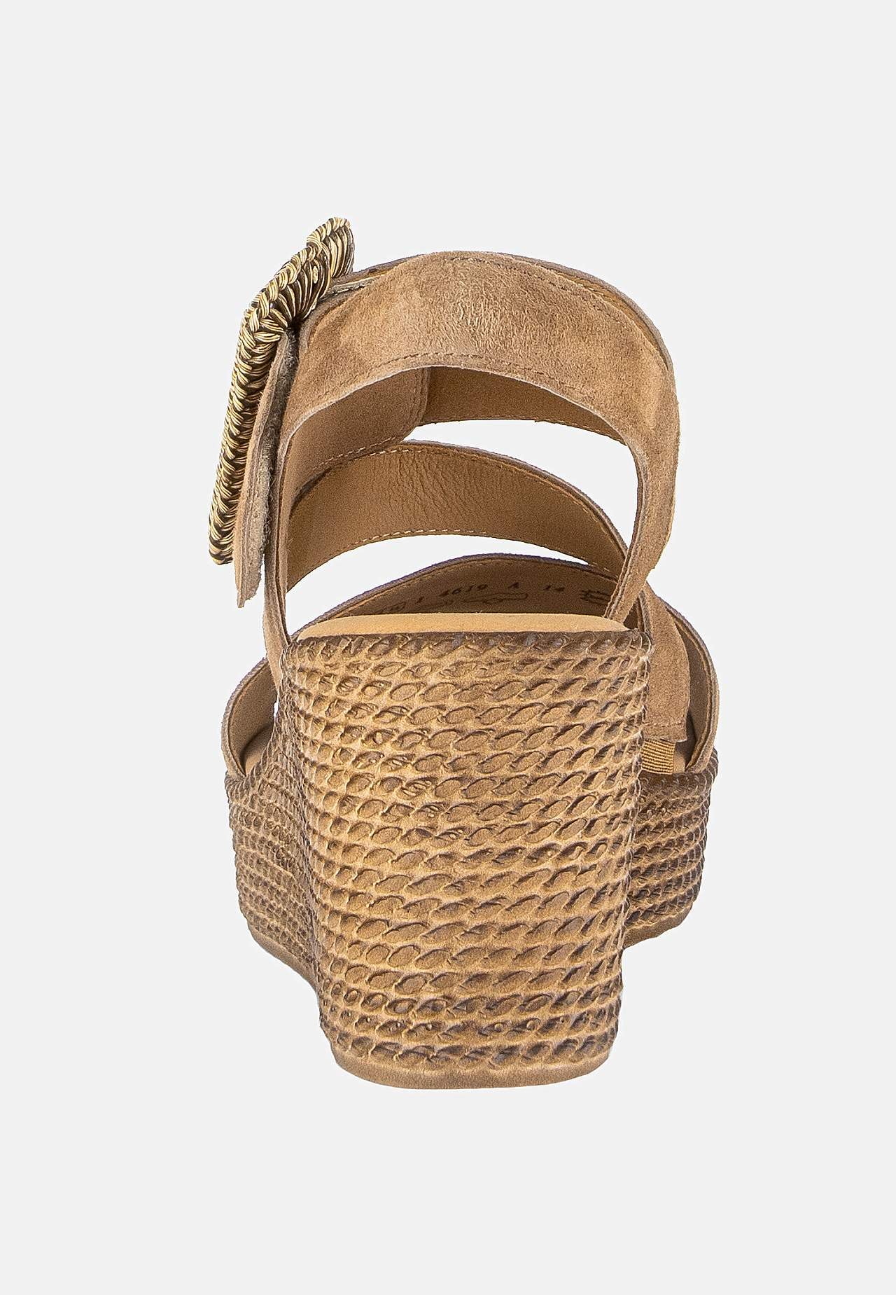 Mockasandalett med kilklack